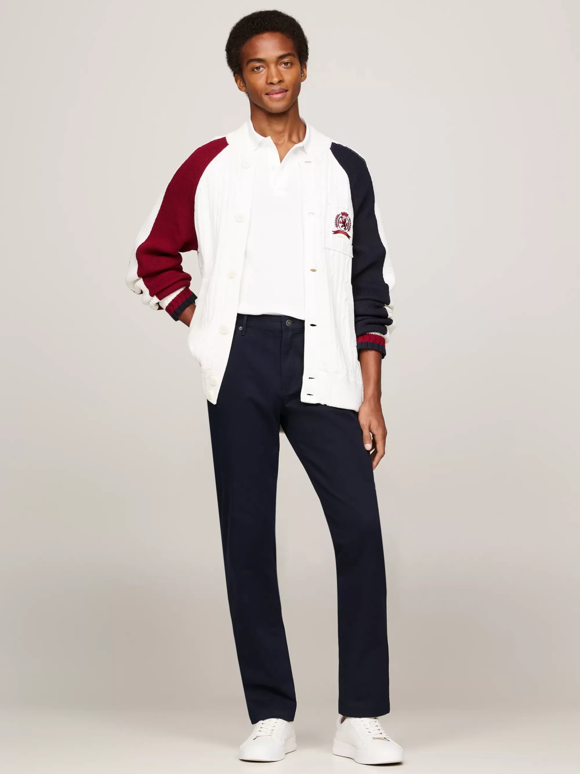 Broeken*Tommy Hilfiger 1985 Denton Straight Fit Broek DESERT SKY