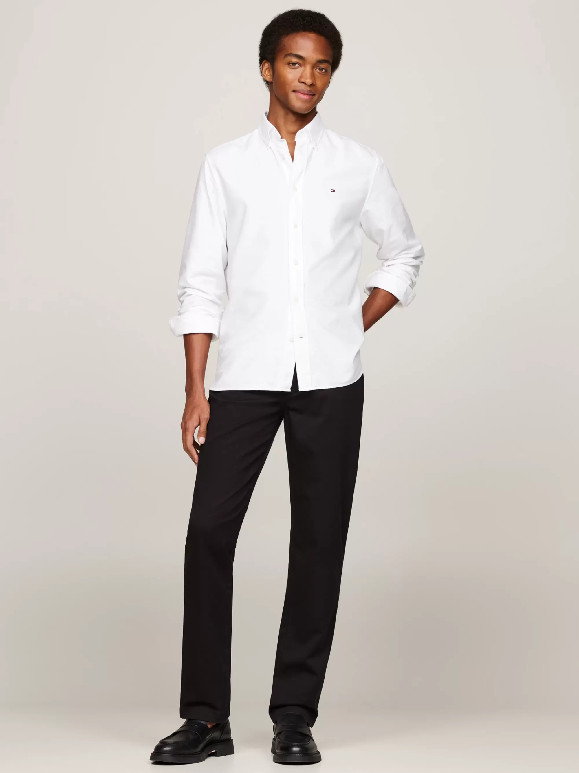Broeken*Tommy Hilfiger 1985 Denton Straight Fit Broek BLACK