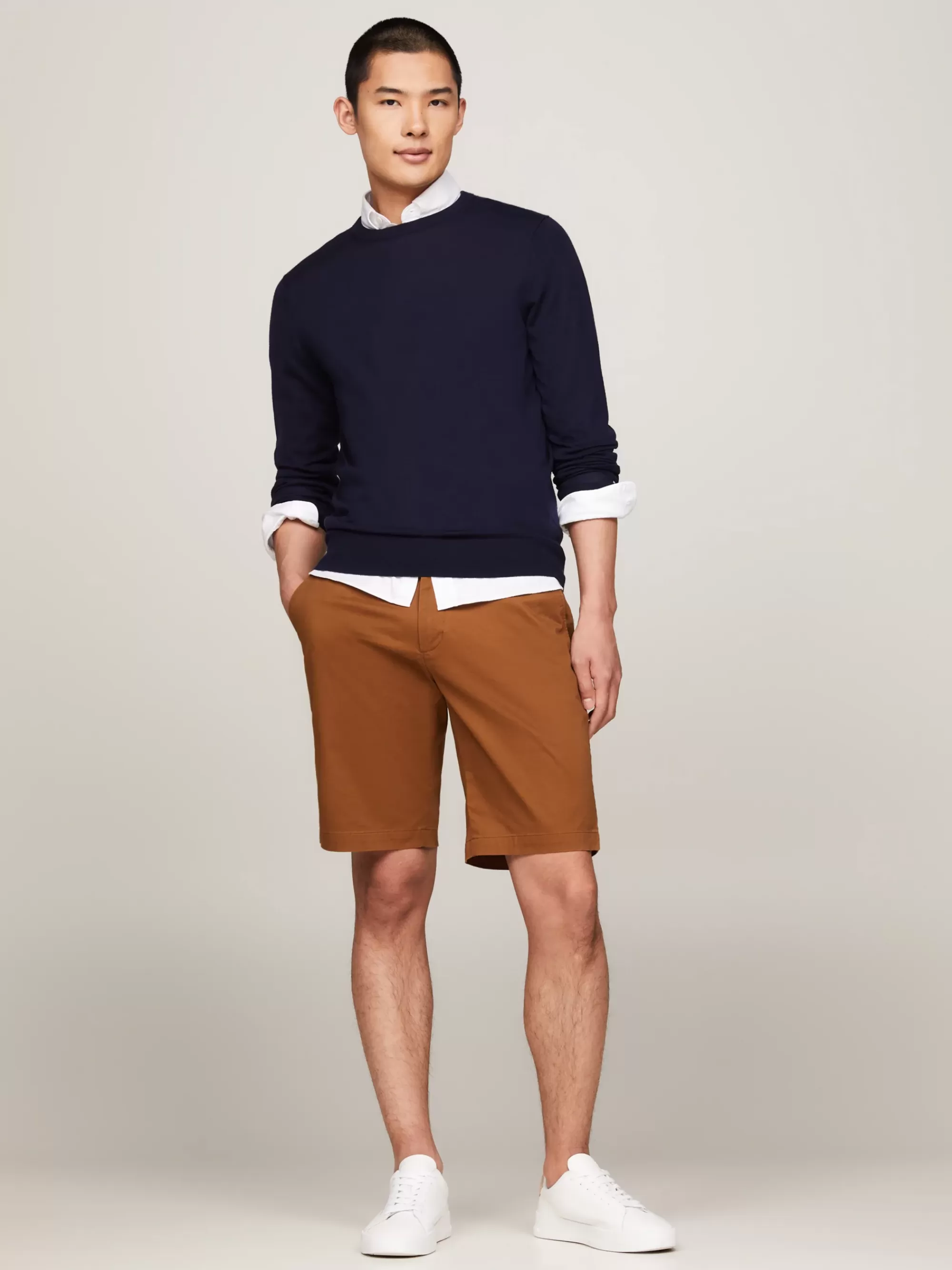 Korte Broeken*Tommy Hilfiger 1985 Harlem Regular Chino-short HIGHLAND KHAKI