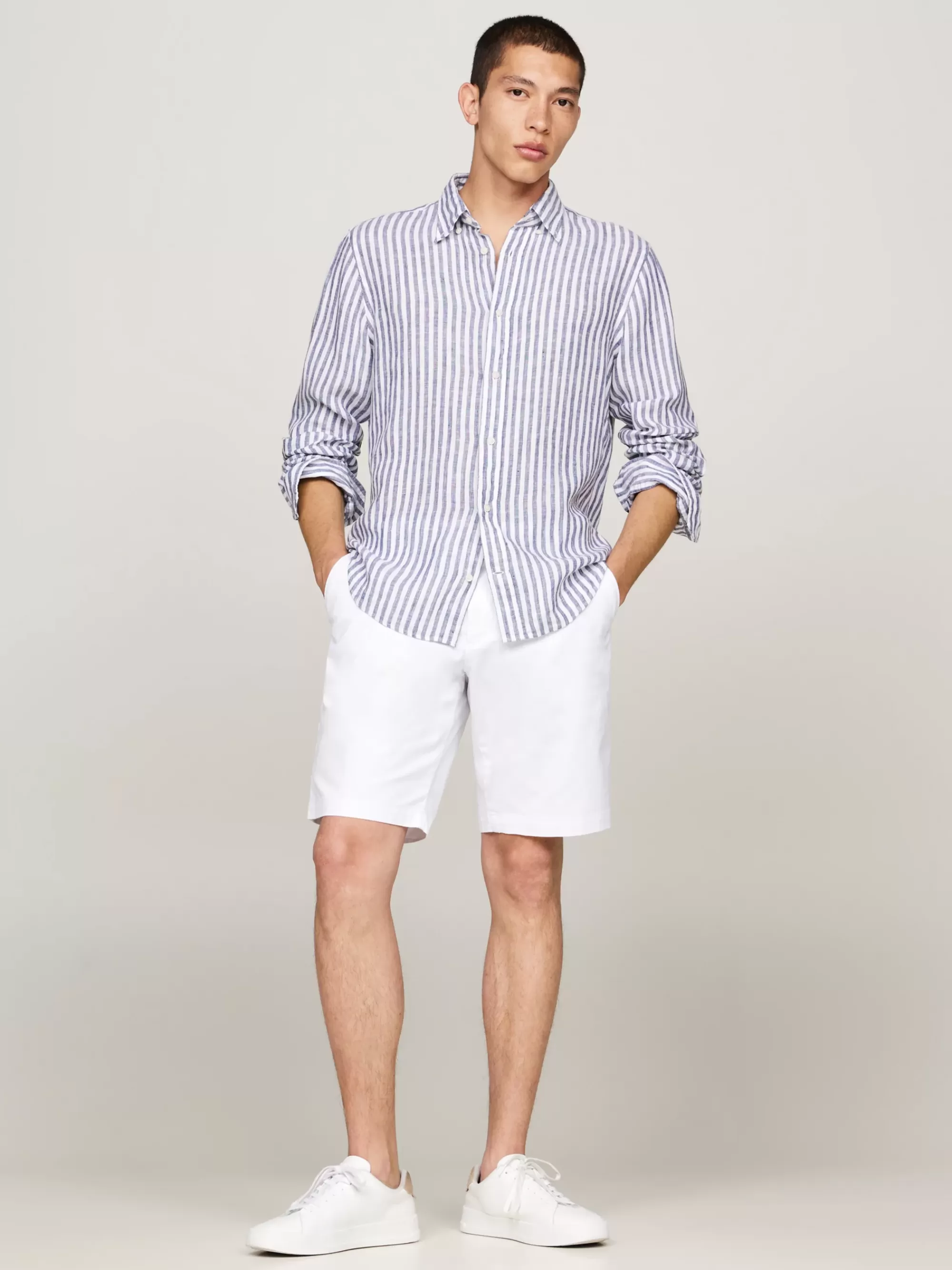 Korte Broeken*Tommy Hilfiger 1985 Harlem Regular Chino-short TH OPTIC WHITE