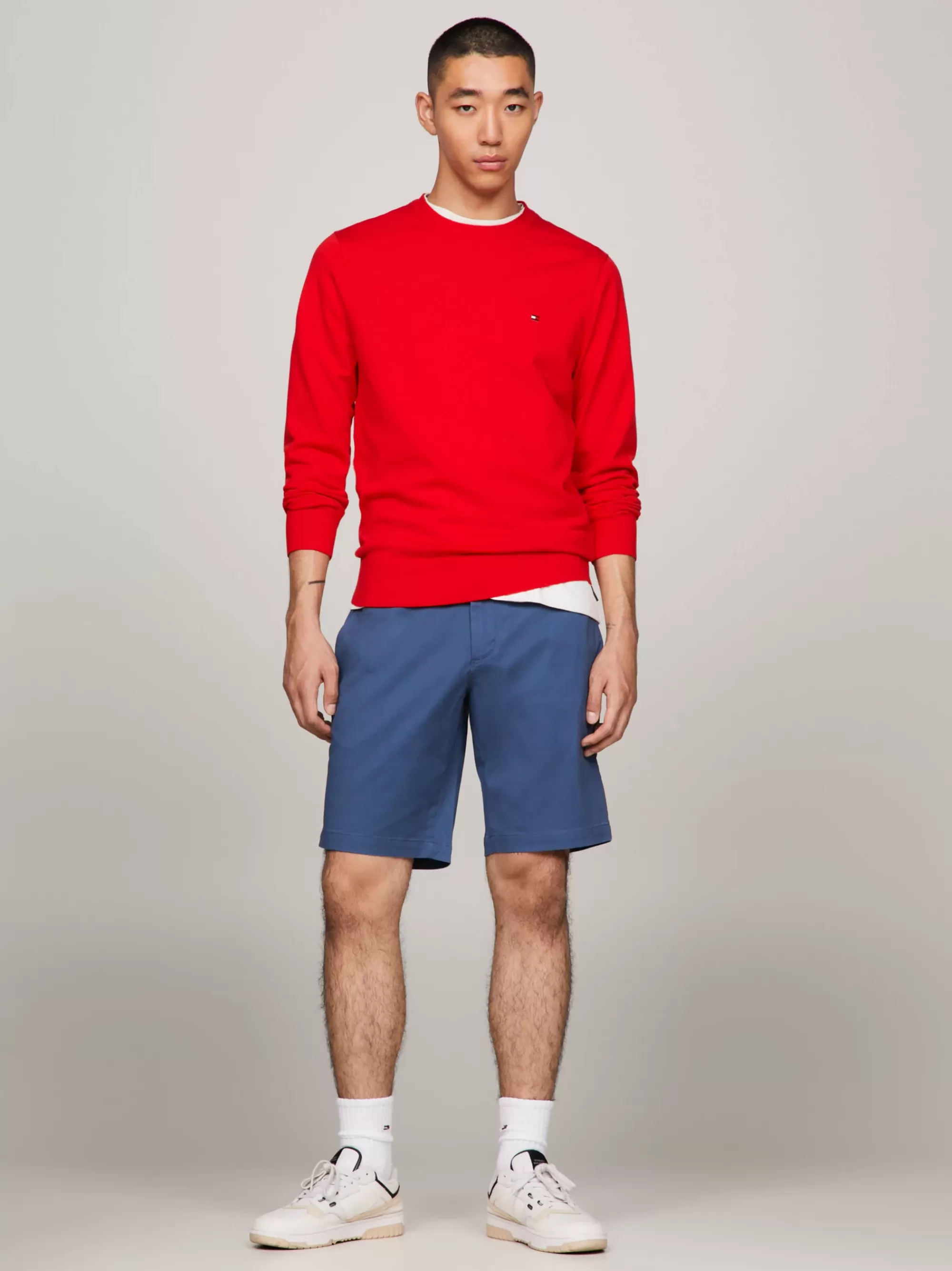 Korte Broeken*Tommy Hilfiger 1985 Harlem Regular Chino-short AEGEAN SEA