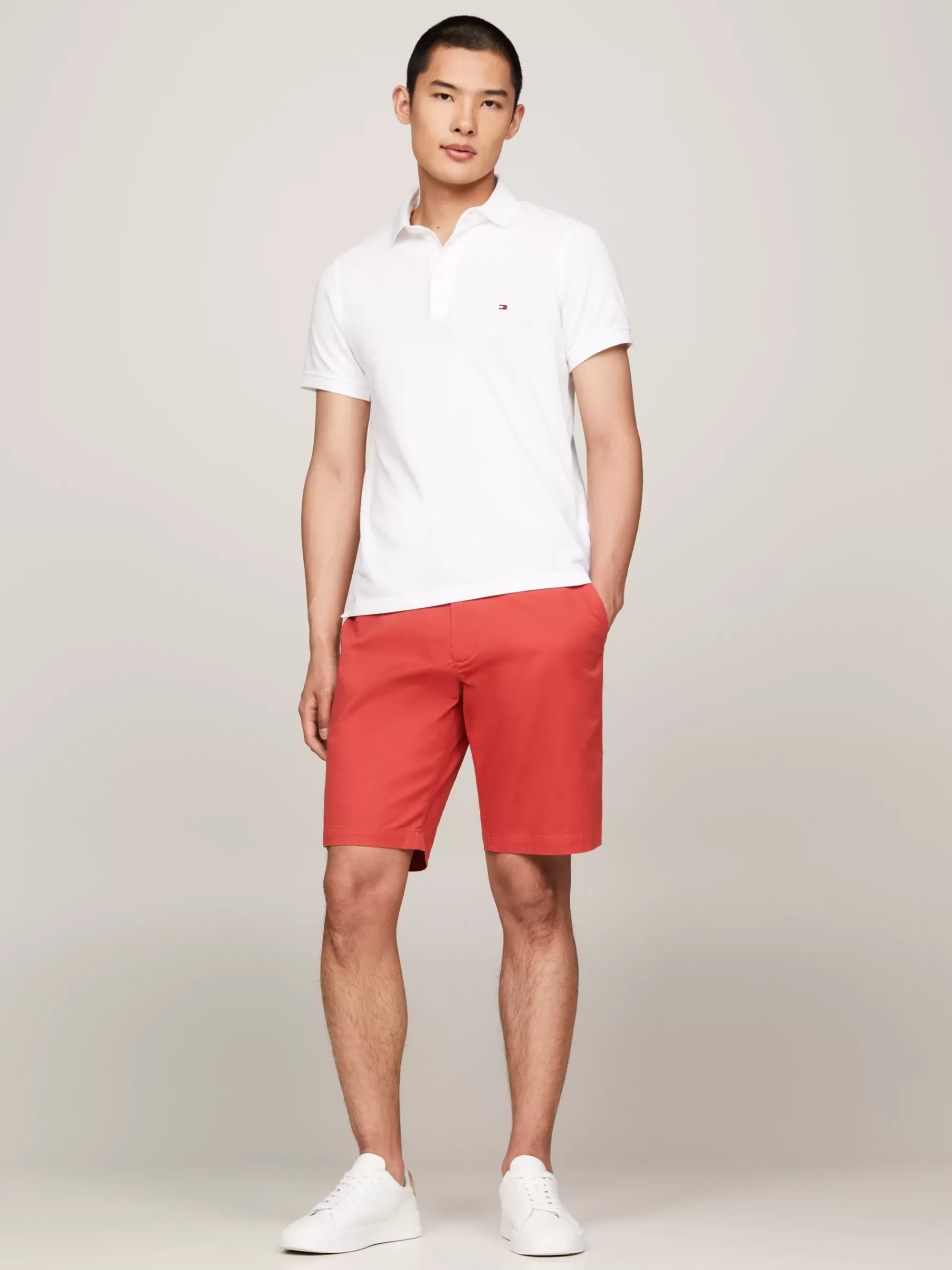 Korte Broeken*Tommy Hilfiger 1985 Harlem Regular Chino-short TERRA RED