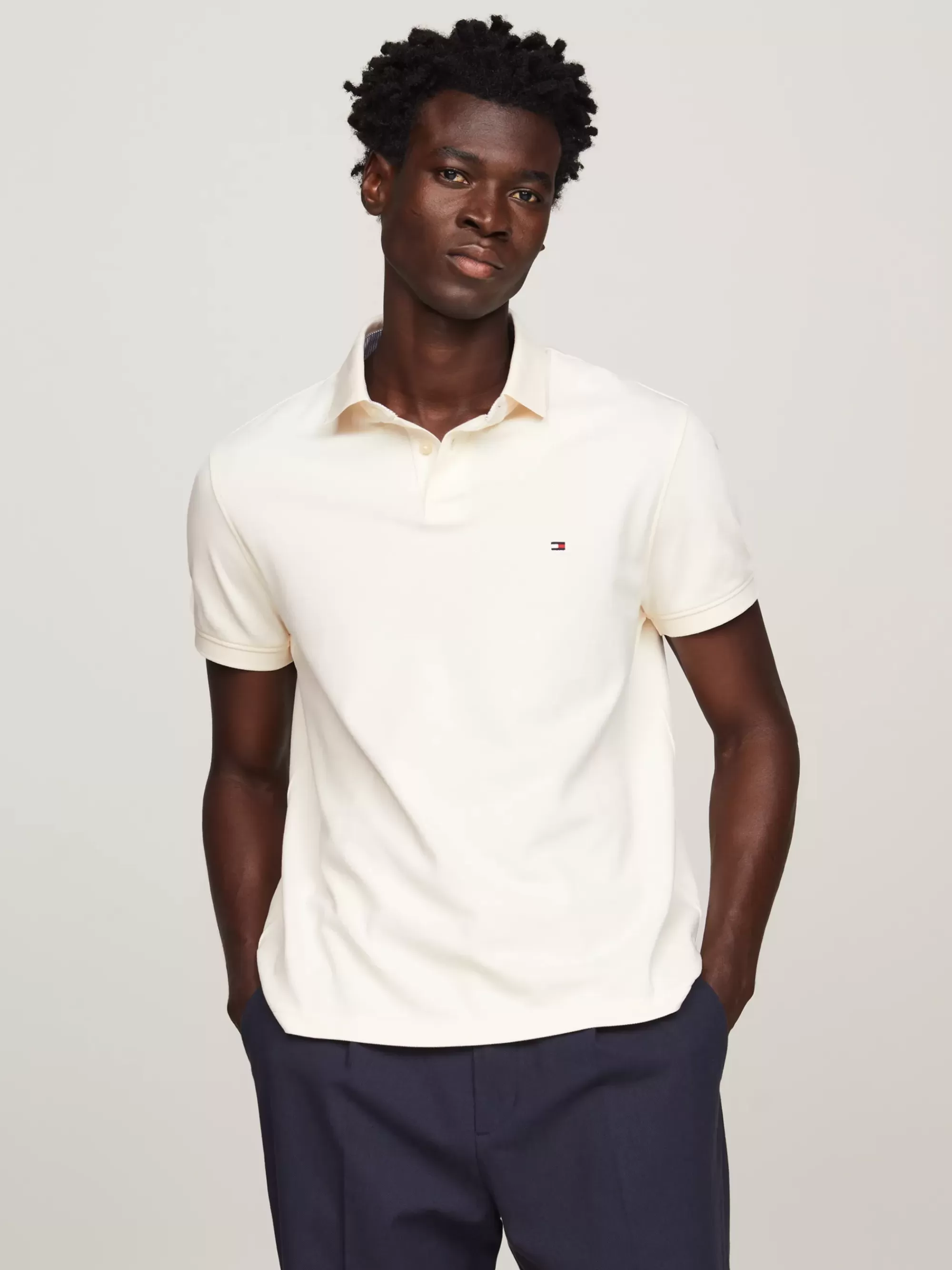 Polo's*Tommy Hilfiger 1985 Regular Fit Polo Met Geborduurde Vlag CALICO