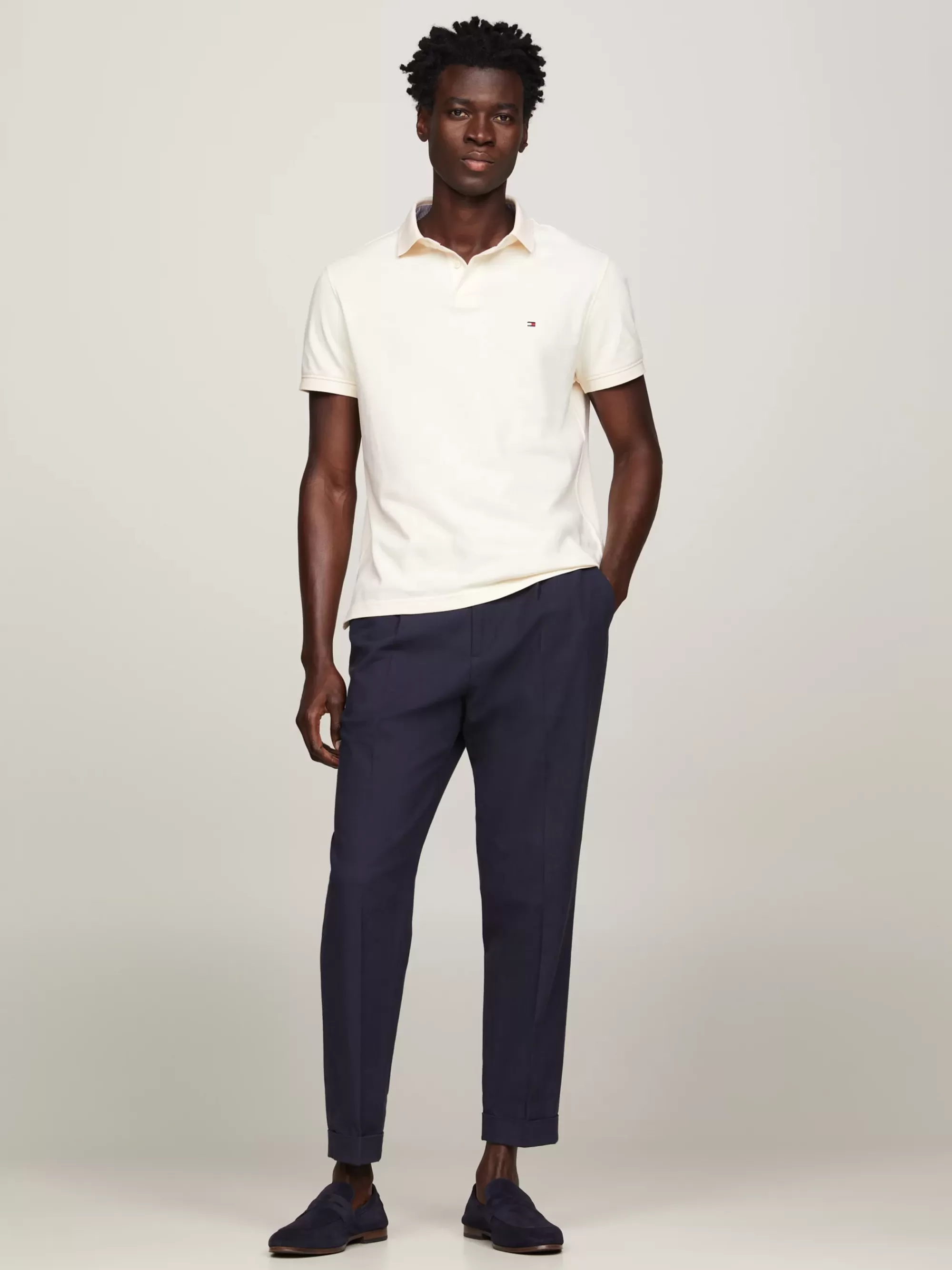 Polo's*Tommy Hilfiger 1985 Regular Fit Polo Met Geborduurde Vlag CALICO