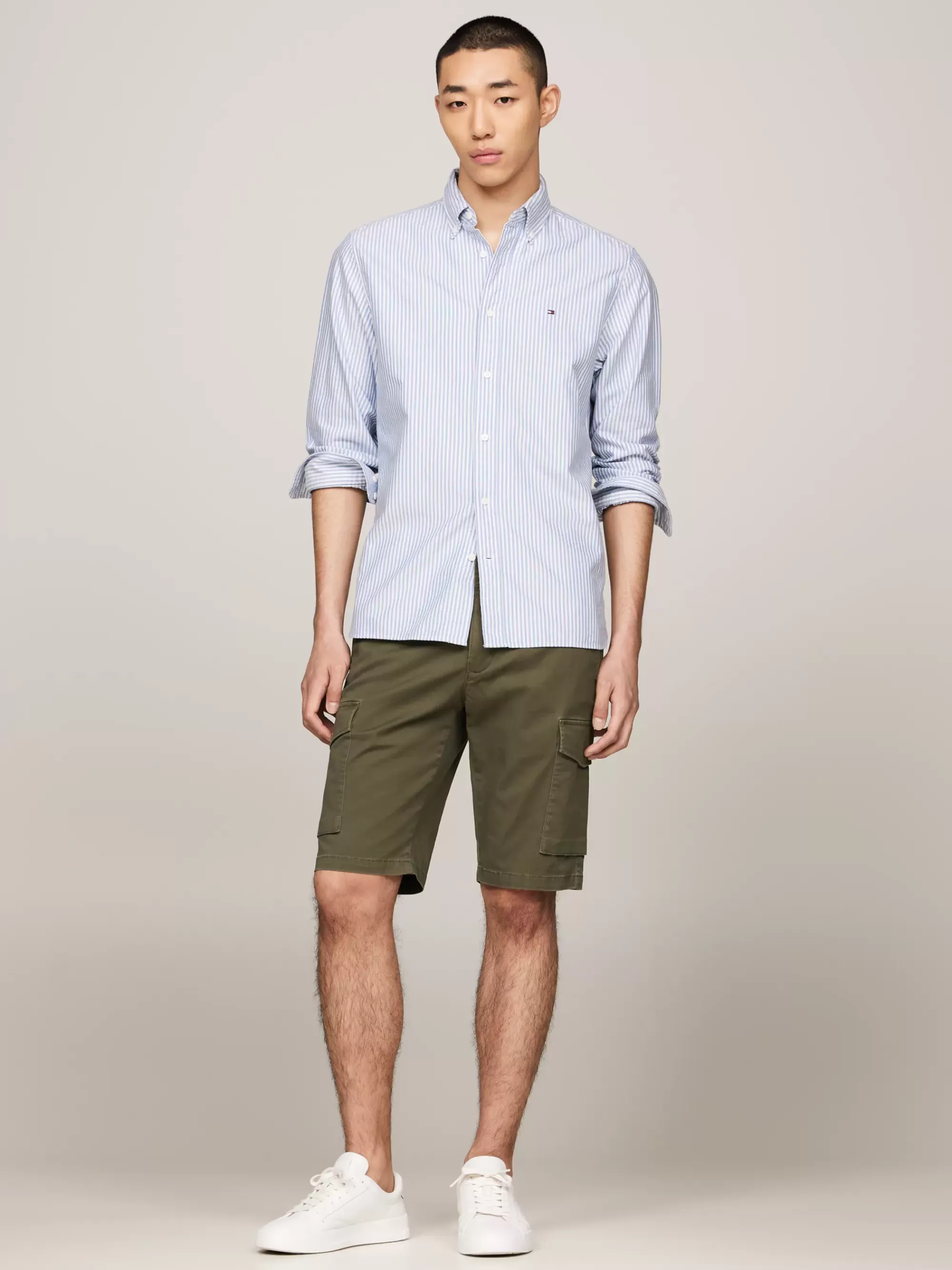 Korte Broeken*Tommy Hilfiger 1985 Relaxed Cargoshort ARMY GREEN