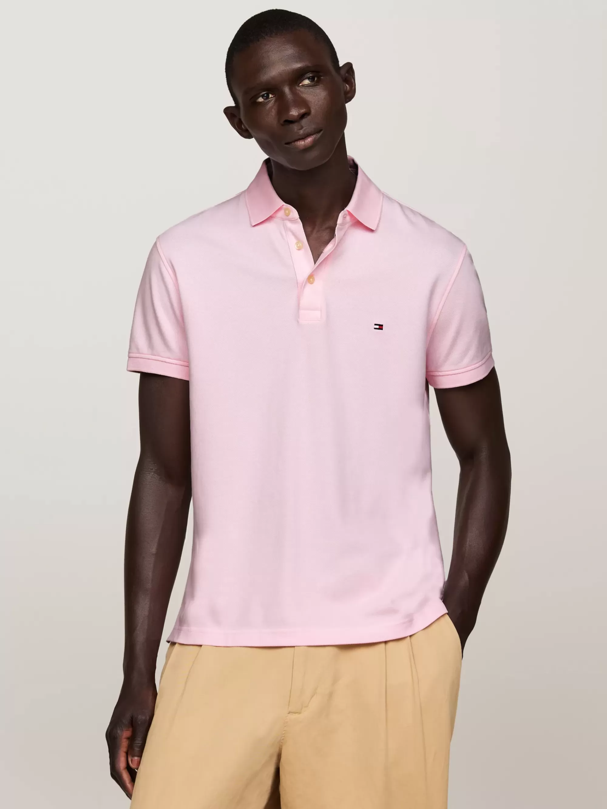 Polo's*Tommy Hilfiger 1985 Slim Fit Polo LIGHT PINK