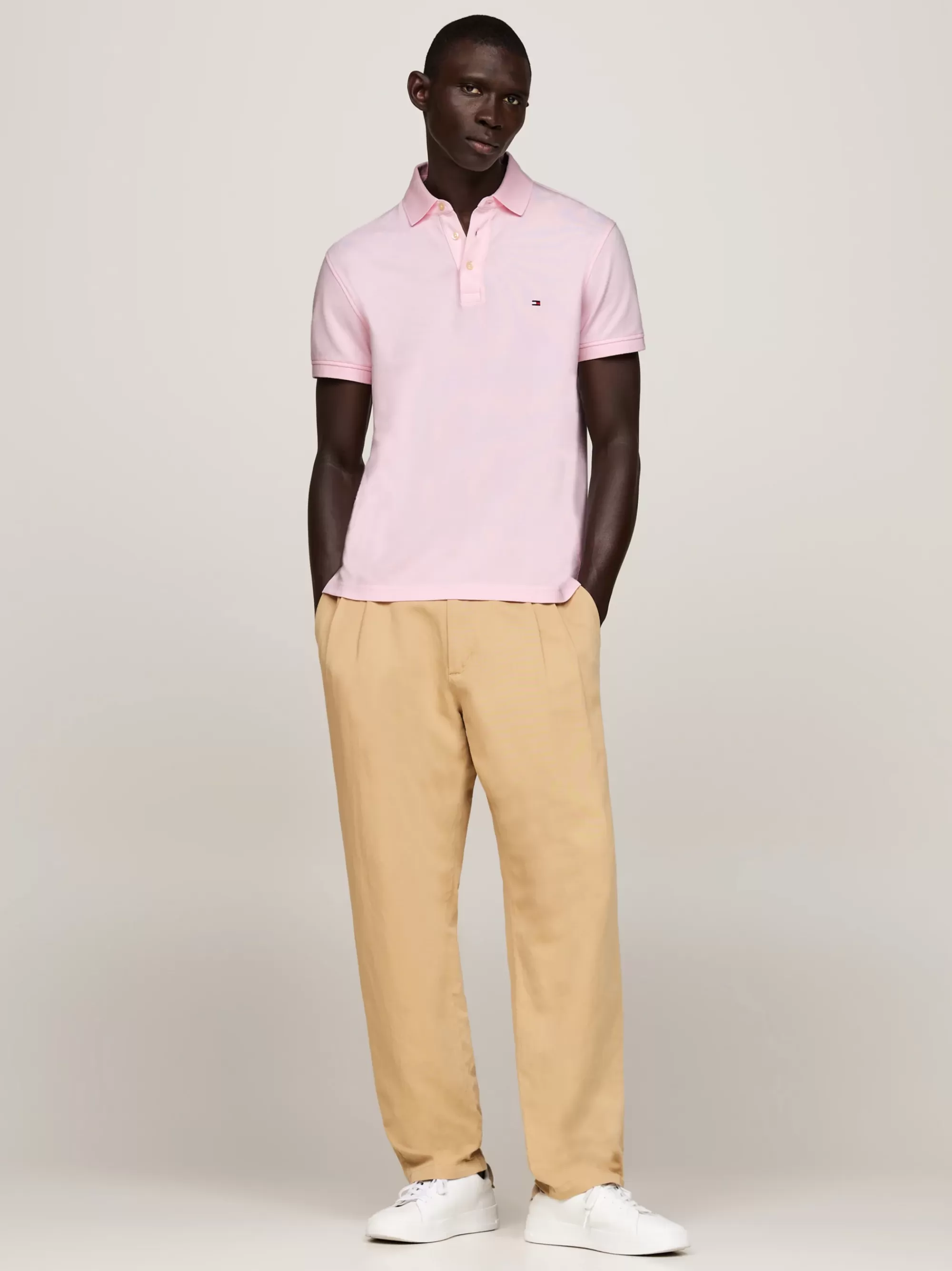Polo's*Tommy Hilfiger 1985 Slim Fit Polo LIGHT PINK