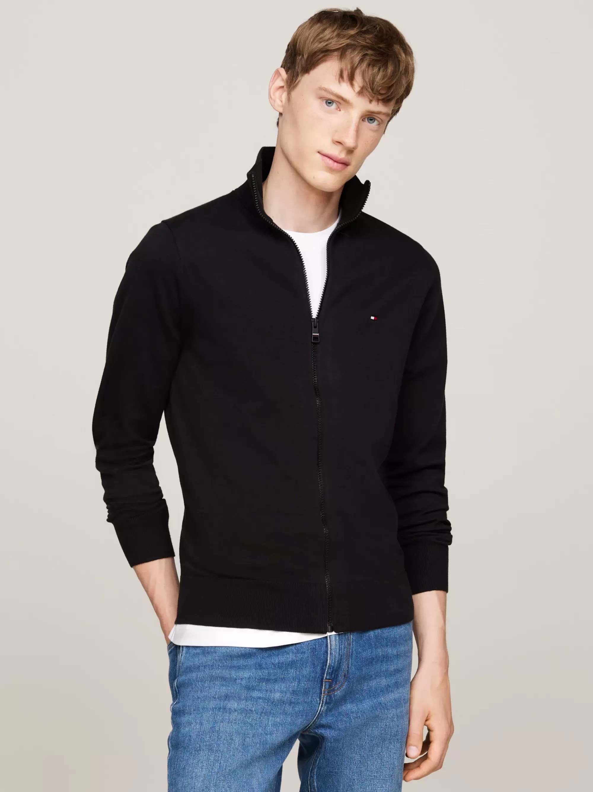 Sweatshirts & Hoodies | Truien & Vesten*Tommy Hilfiger 1985 Trui Met Rits BLACK
