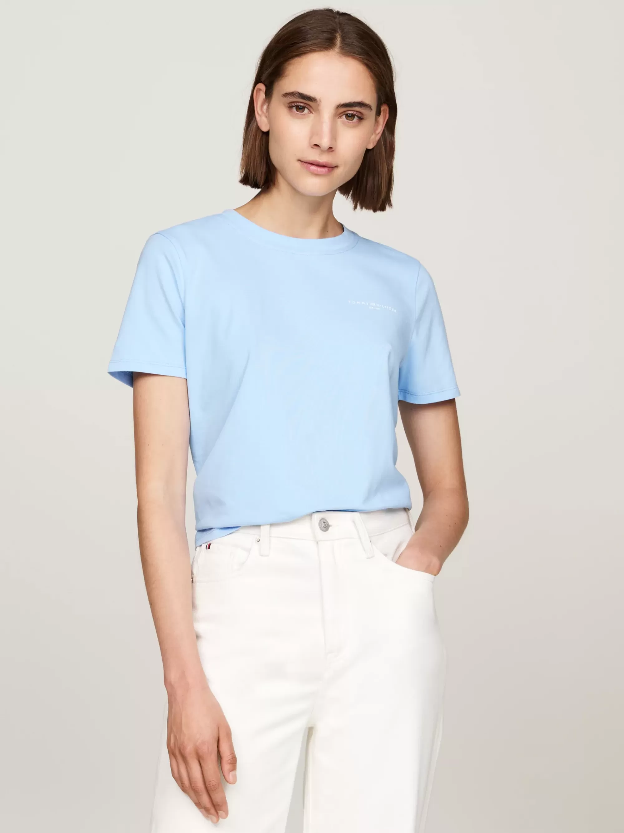 T-Shirts*Tommy Hilfiger 1985 T-shirt Met Logo VESSEL BLUE