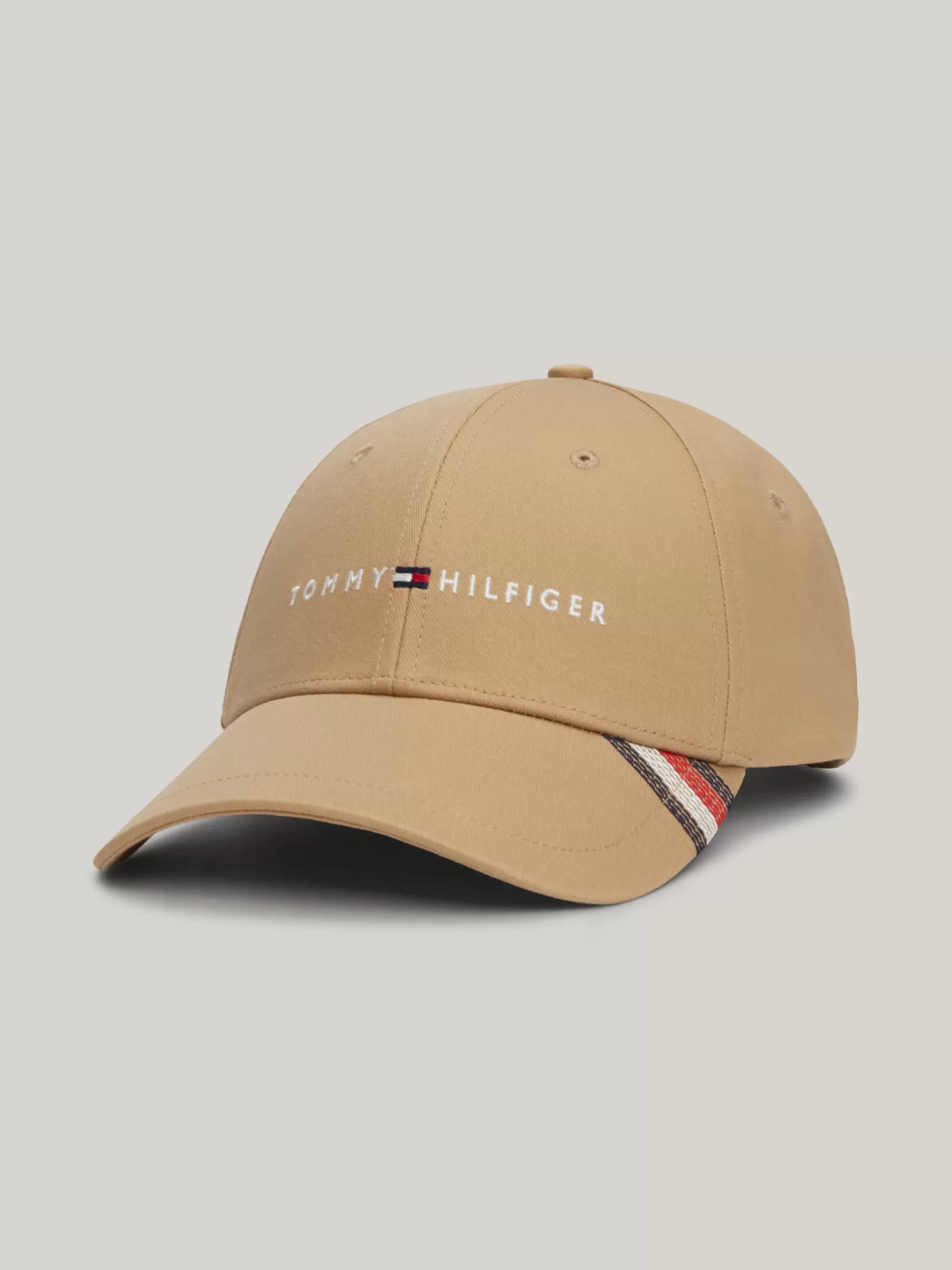 Petten | Mutsen, Handschoenen & Sjaals*Tommy Hilfiger 6-panel Baseballpet Met Logo CLASSIC KHAKI