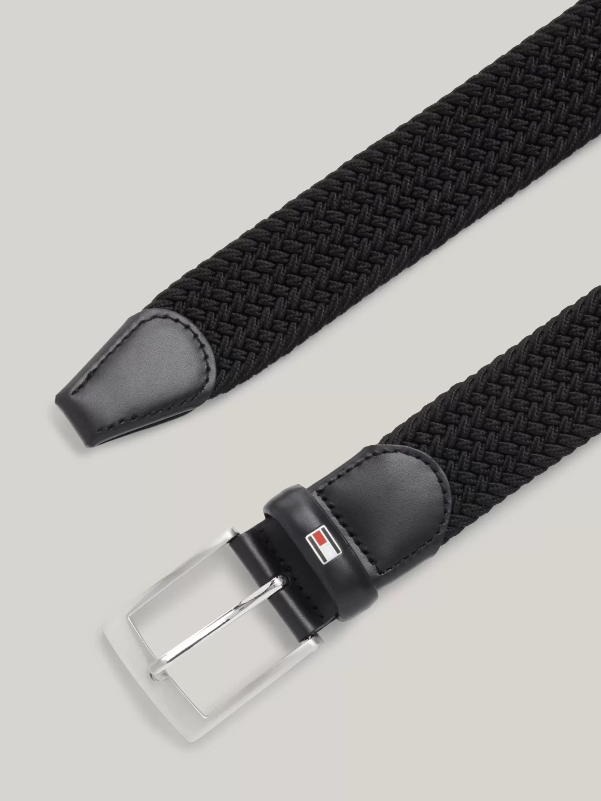 Riemen*Tommy Hilfiger Adan Gevlochten Riem Van Webbing BLACK