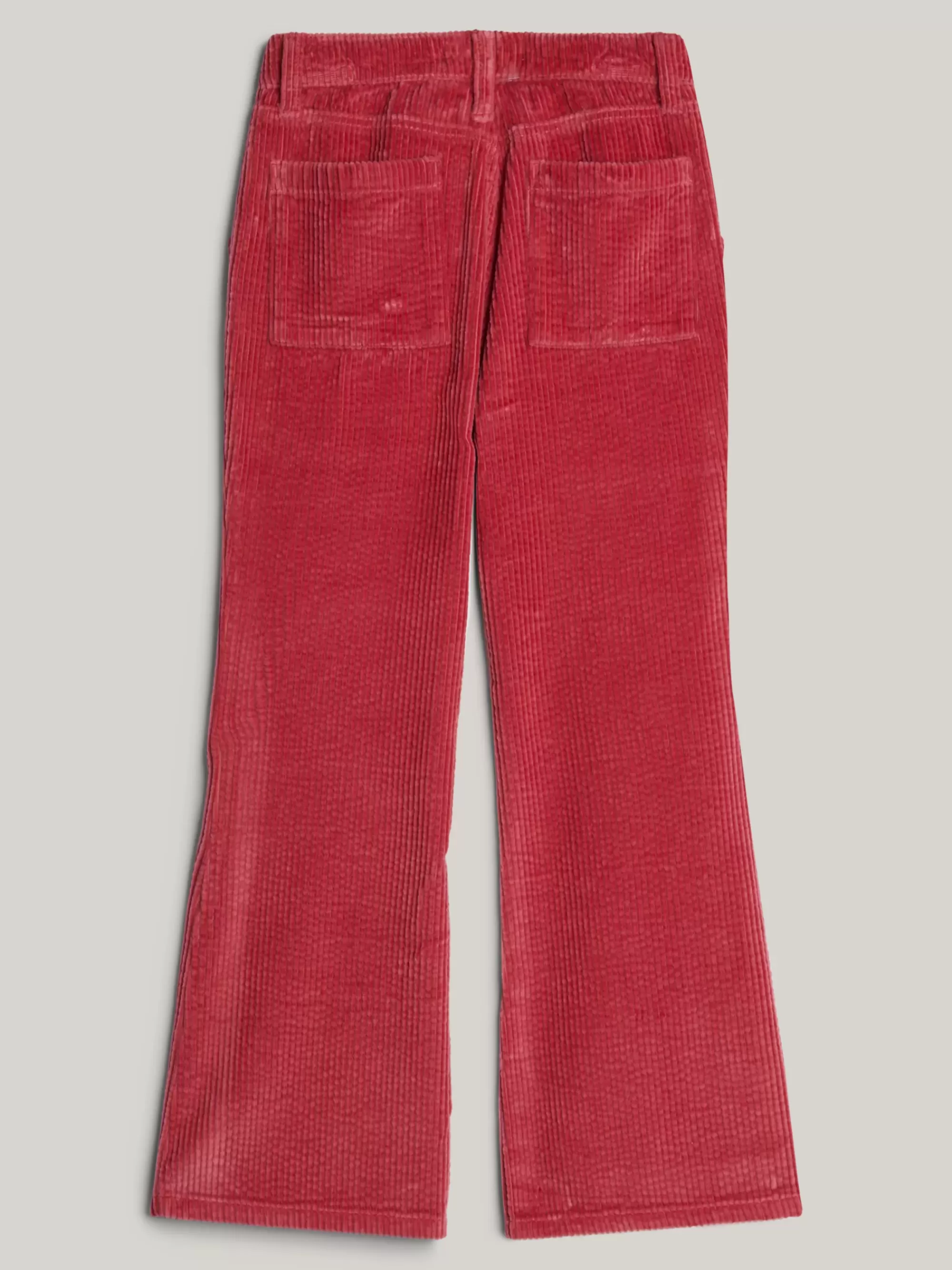 Broeken & Rokken*Tommy Hilfiger Adaptive Corduroy Flared Broek HERITAGE PINK