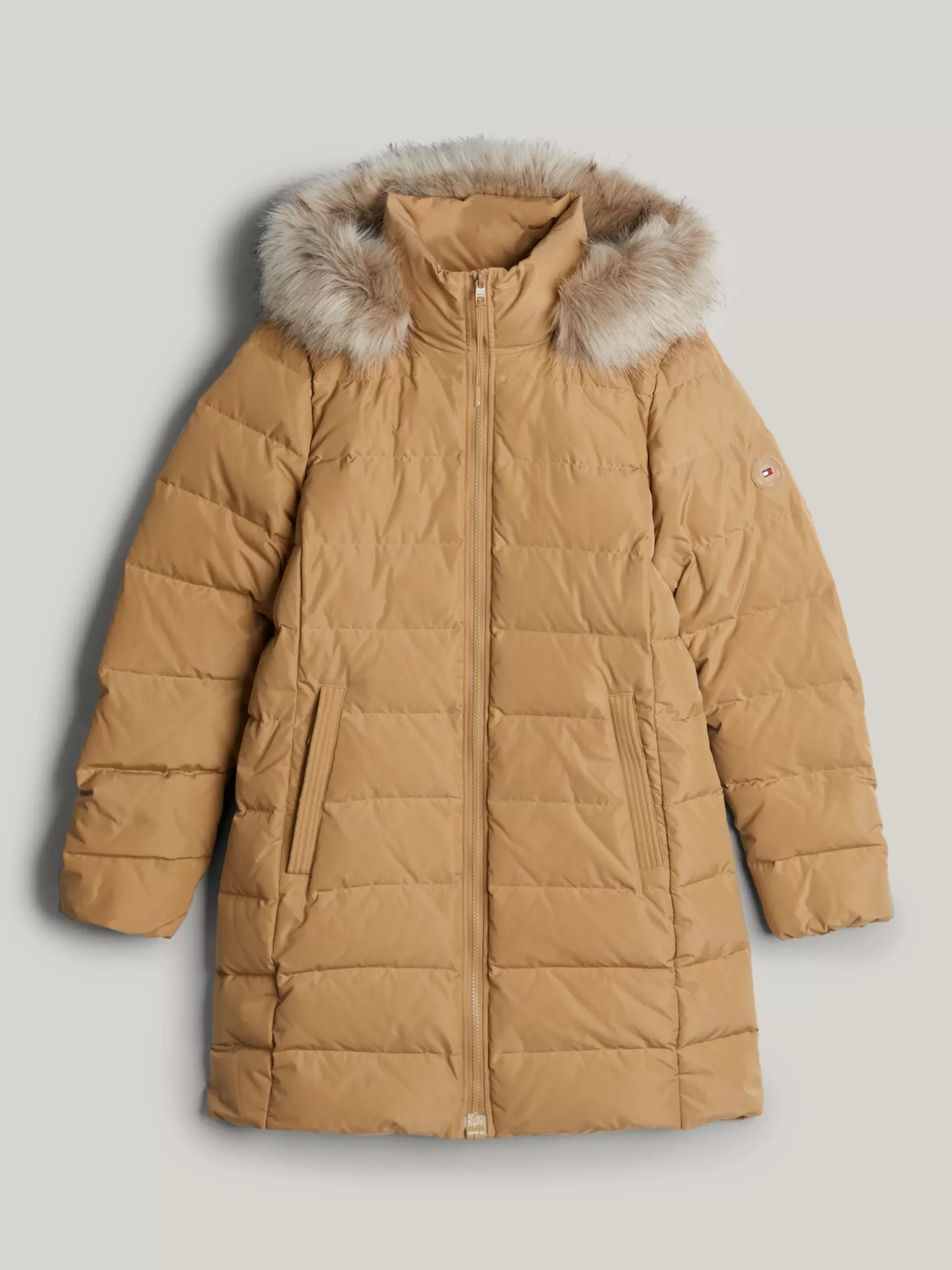 Tommy Adaptive | Jassen & Jacks*Tommy Hilfiger Adaptive Donsjas Met Capuchon CLASSIC KHAKI