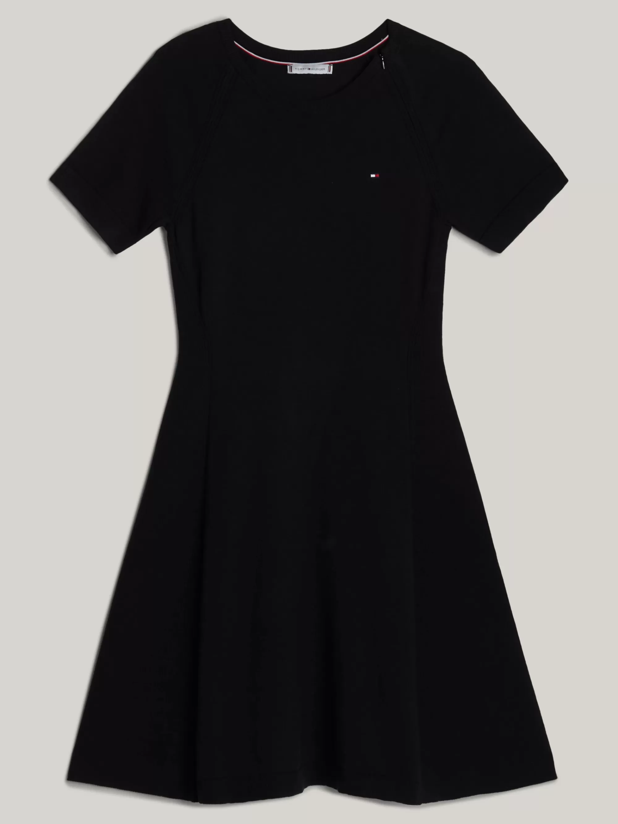 Tommy Adaptive | Jurken*Tommy Hilfiger Adaptive Fit And Flare Jurk Van Jersey BLACK