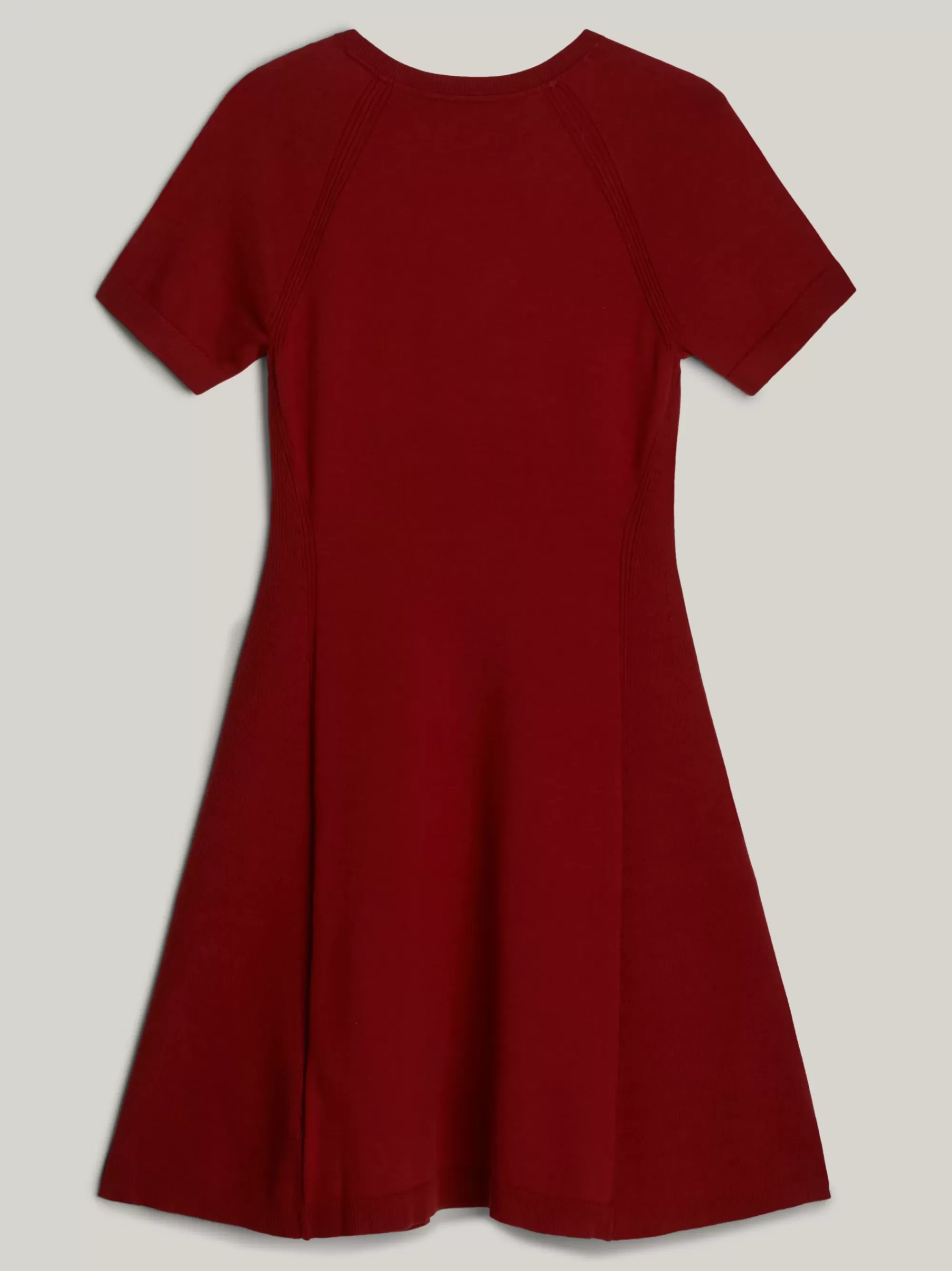 Tommy Adaptive | Jurken*Tommy Hilfiger Adaptive Fit And Flare Jurk Van Jersey DARK MAGMA