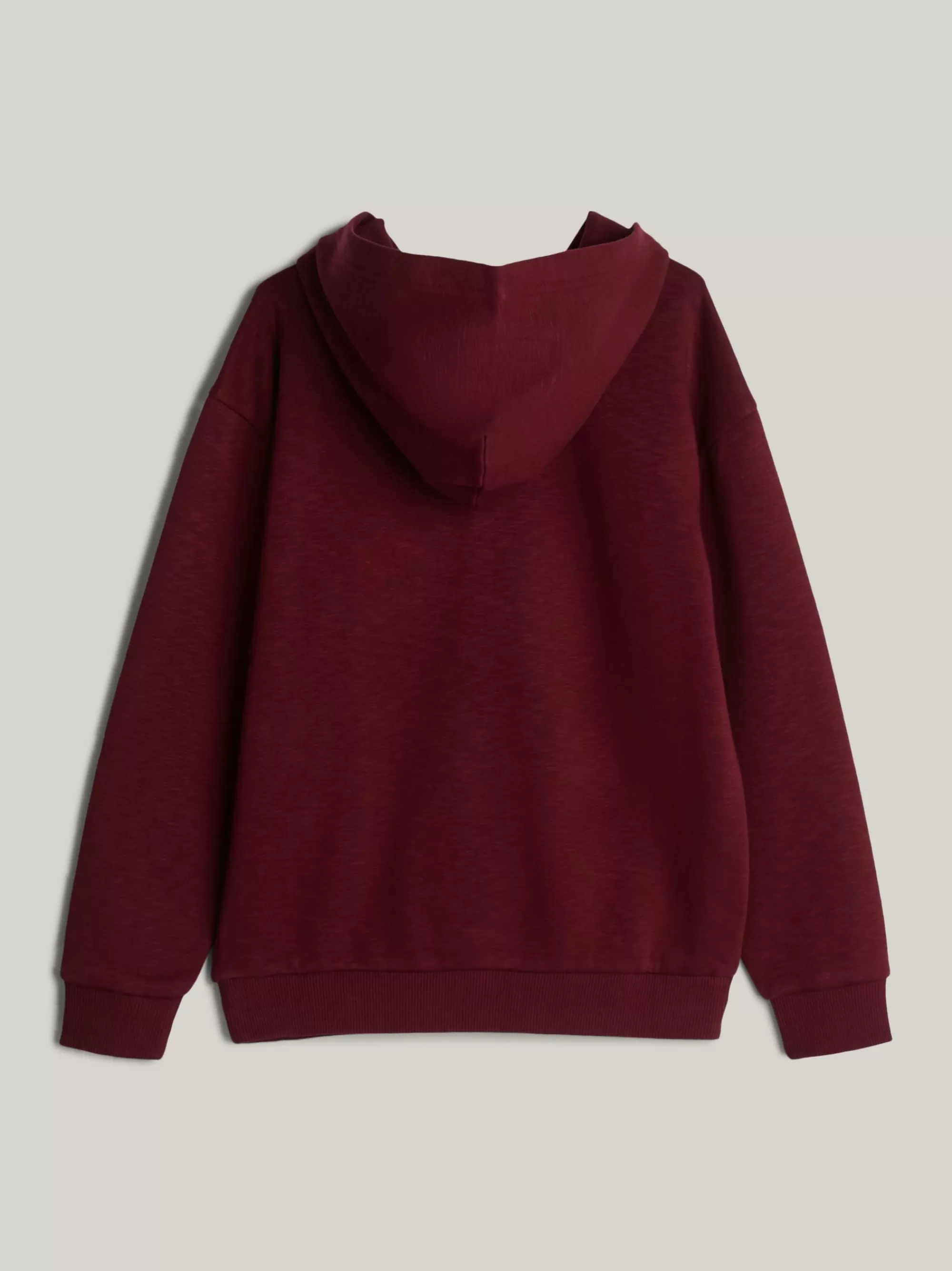 Sweatshirts & Hoodies*Tommy Hilfiger Adaptive Fleece Hoodie Met Logo En Textuur DEEP ROUGE