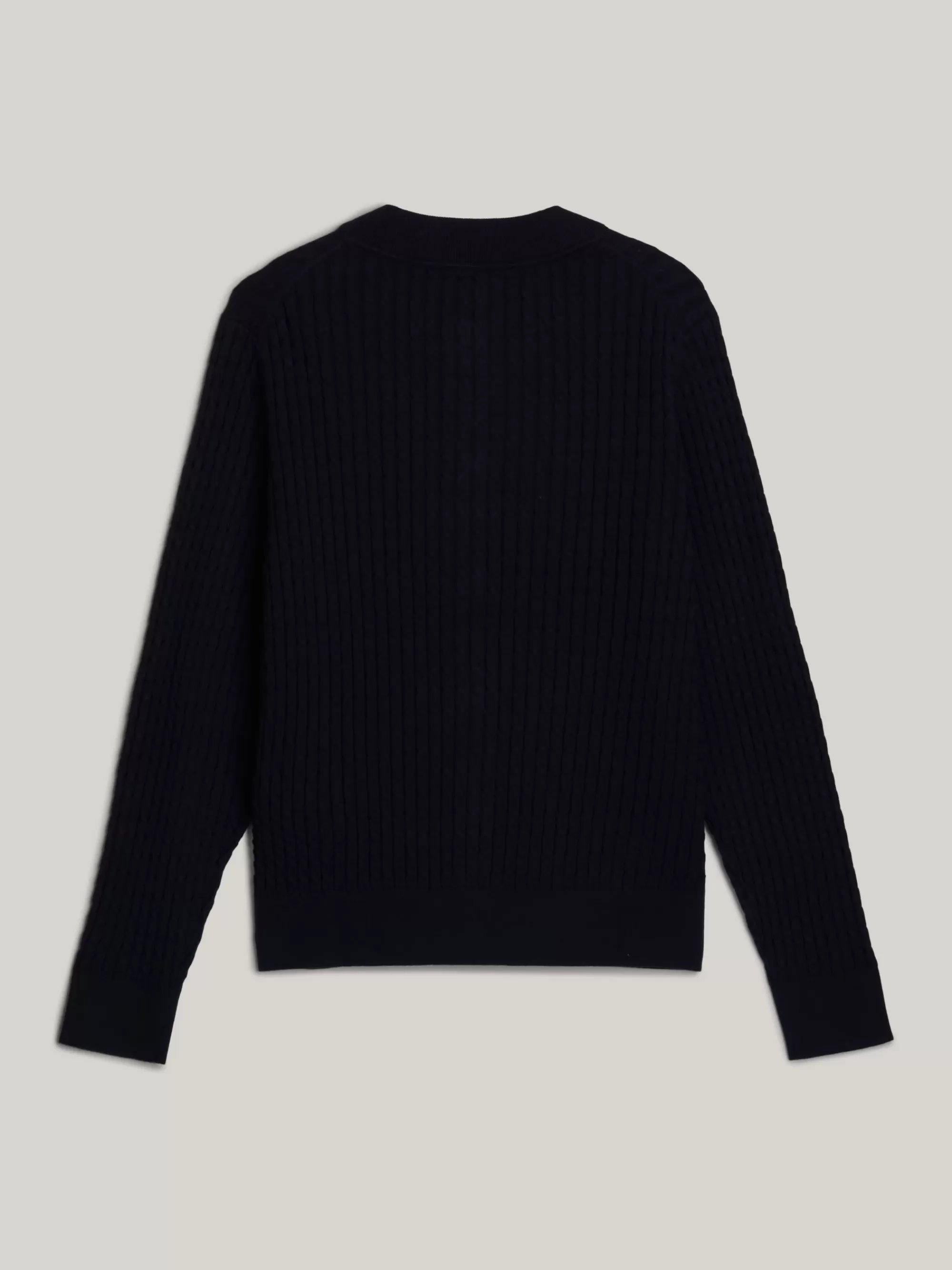 Truien Met Ronde Hals | Truien*Tommy Hilfiger Adaptive Kabelgebreid Vest Met Ronde Hals DESERT SKY