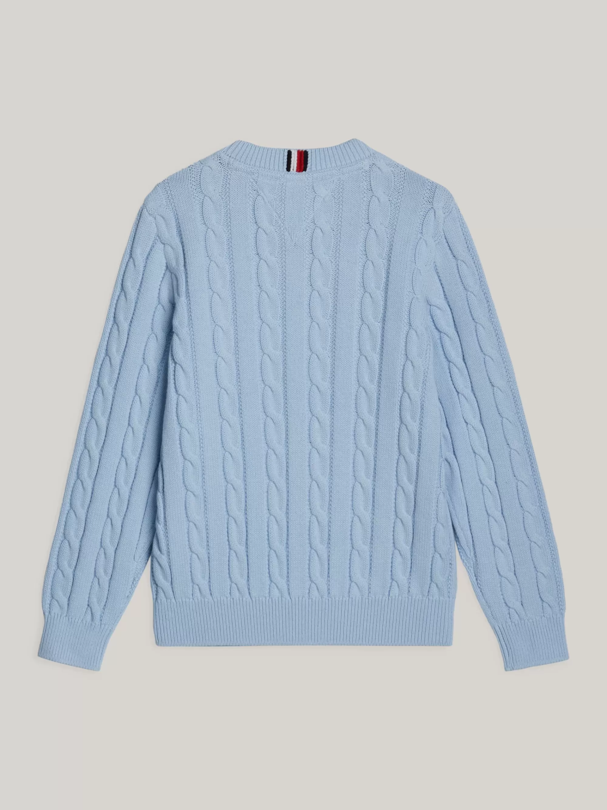 Truien & Vesten*Tommy Hilfiger Adaptive Kabelgebreide Trui BREEZY BLUE
