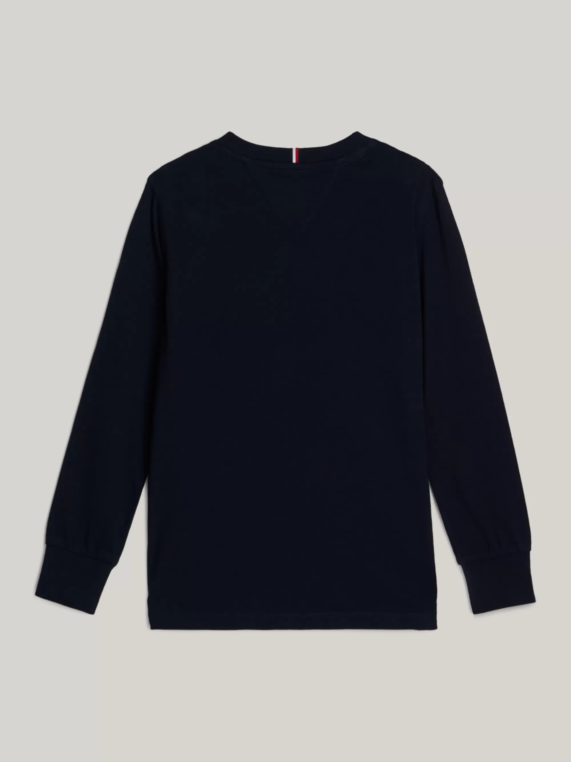 T-Shirts & Polo's*Tommy Hilfiger Adaptive Longsleeve T-shirt Met Geborduurd Logo DESERT SKY