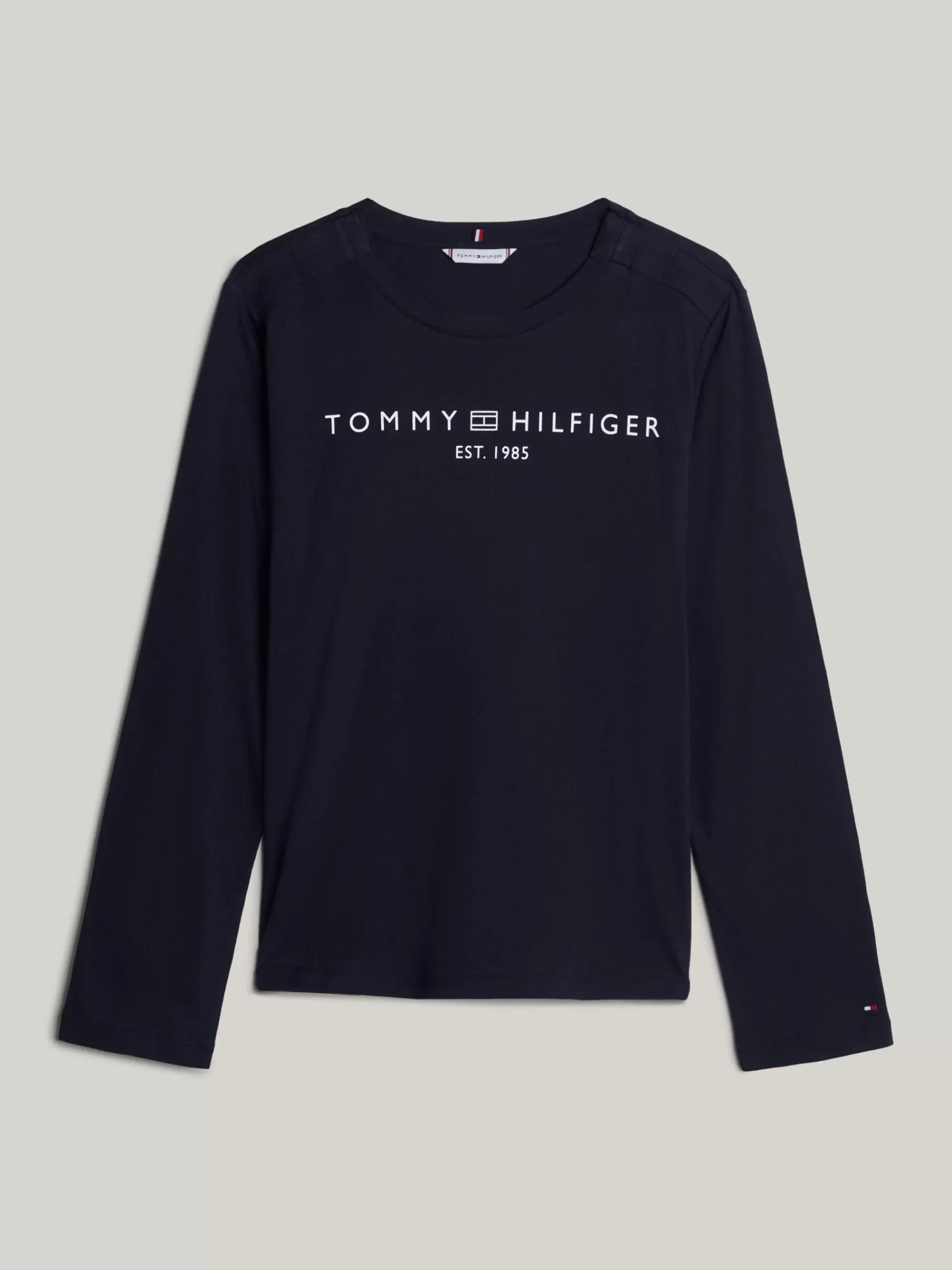 Tommy Adaptive | T-Shirts*Tommy Hilfiger Adaptive Longsleeve T-shirt Met Logo DESERT SKY
