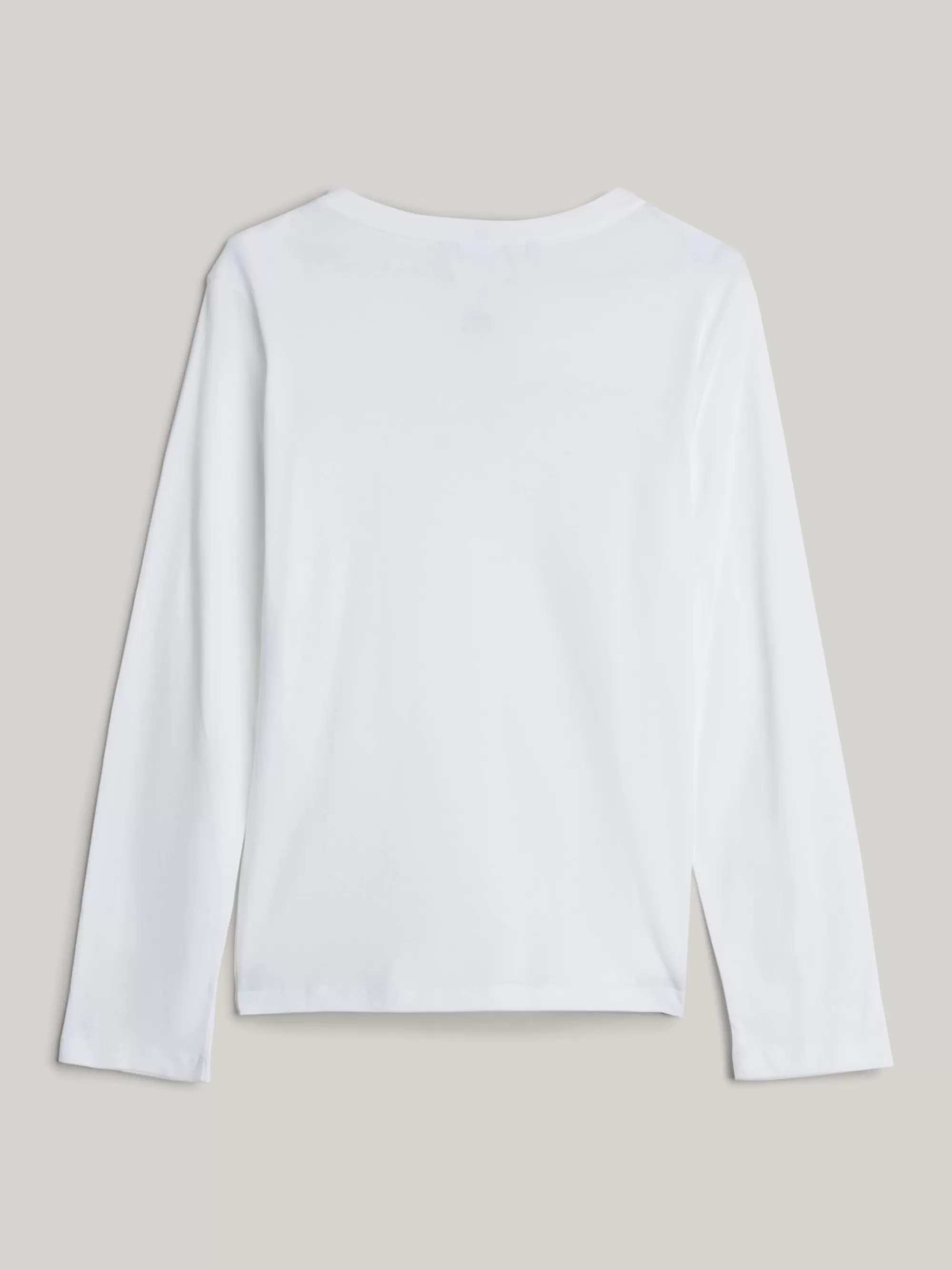 Tommy Adaptive | T-Shirts*Tommy Hilfiger Adaptive Longsleeve T-shirt Met Logo TH OPTIC WHITE