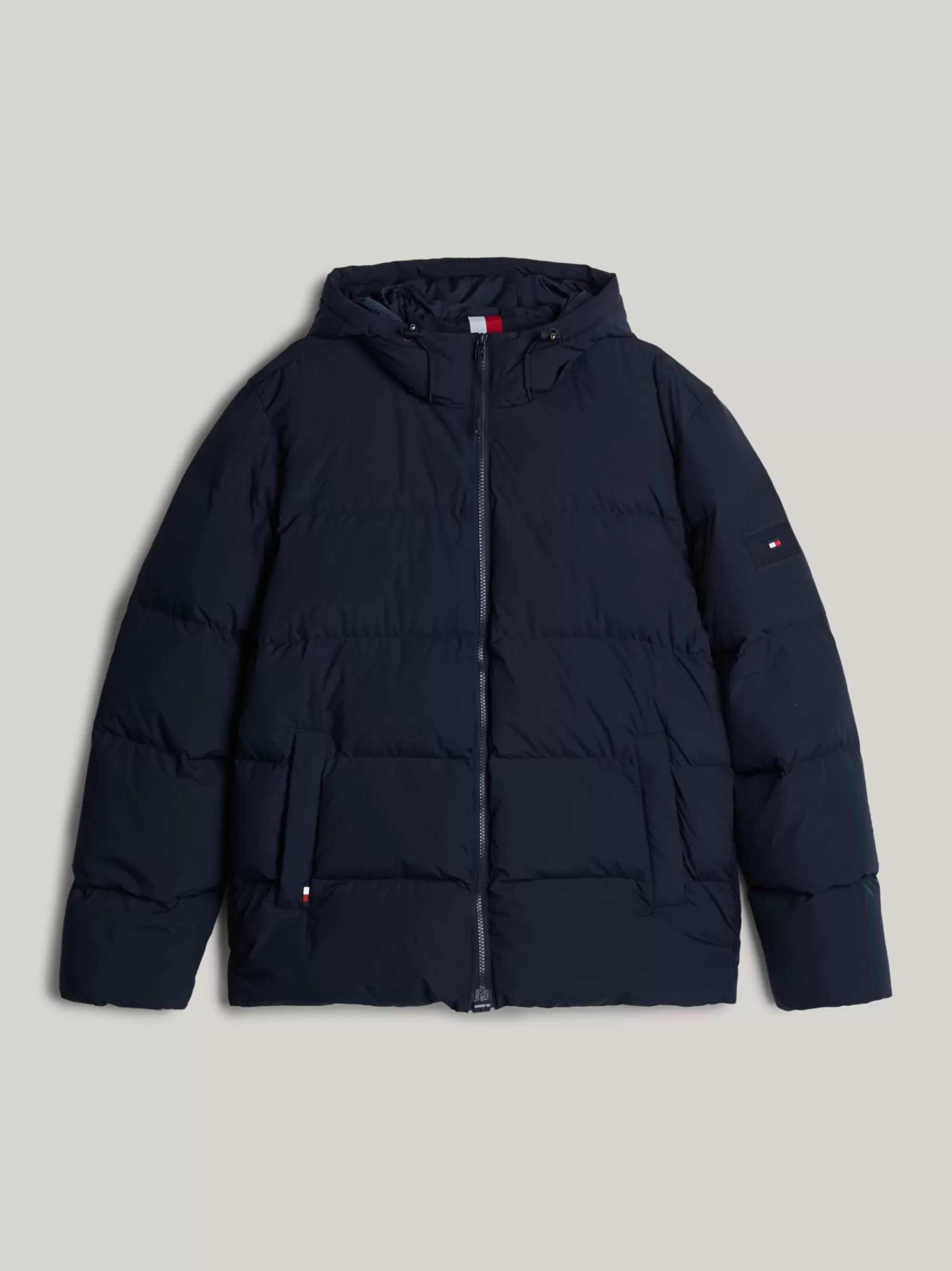 Jassen & Jacks | Tommy Adaptive*Tommy Hilfiger Adaptive Pufferjack Met Dons En Capuchon DESERT SKY