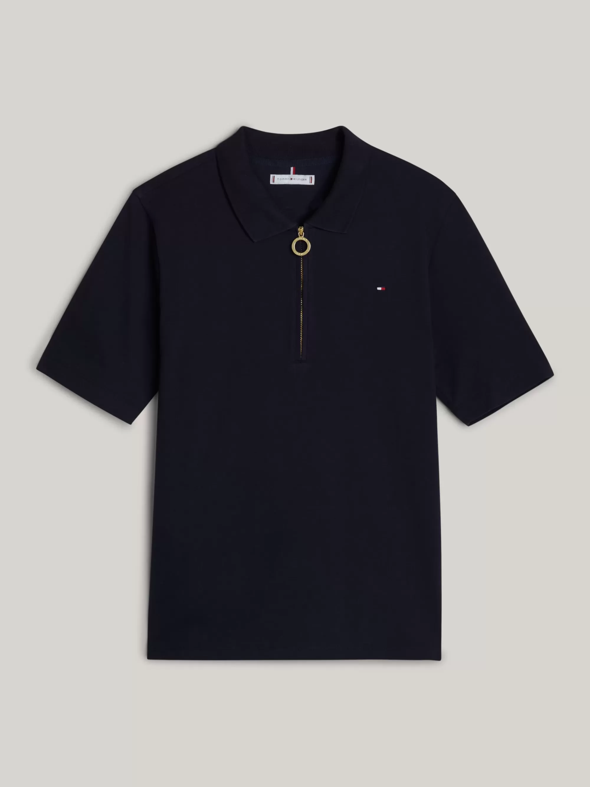 Tommy Adaptive | Polo's*Tommy Hilfiger Adaptive Regular Fit Polo Met Borduursel DESERT SKY