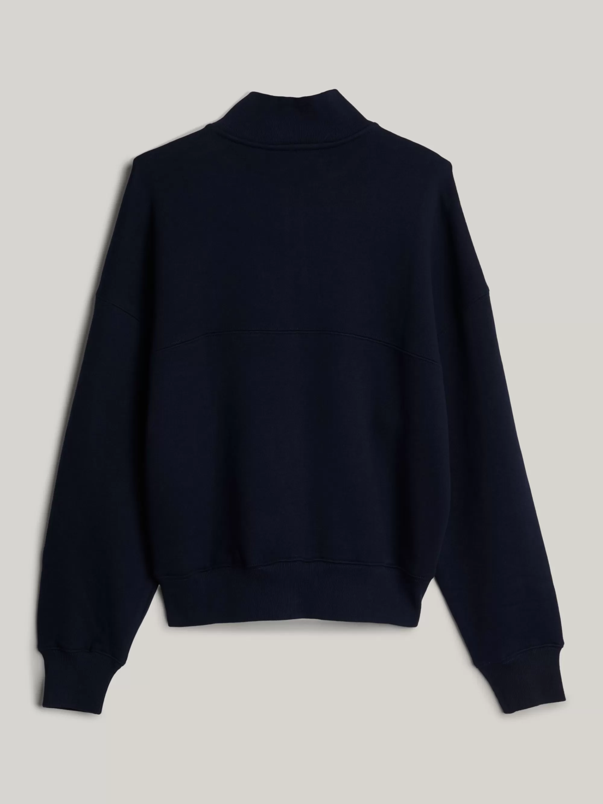 Tommy Adaptive | Sweatshirts & Hoodies*Tommy Hilfiger Adaptive Sweatshirt Met Halve Rits En Logo DESERT SKY