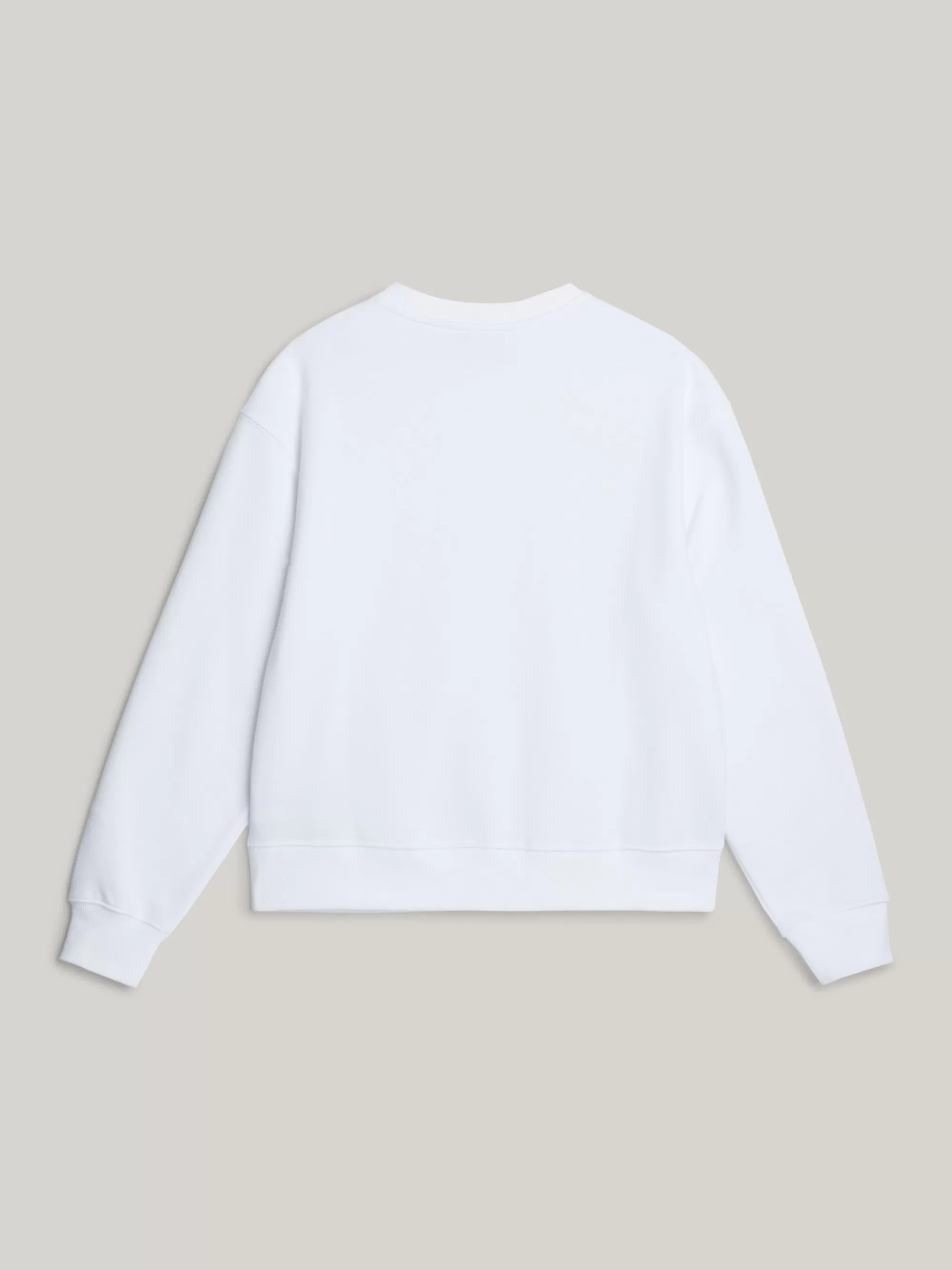 Tommy Adaptive | Sweatshirts & Hoodies*Tommy Hilfiger Adaptive Sweatshirt Met Ronde Hals En Logo TH OPTIC WHITE