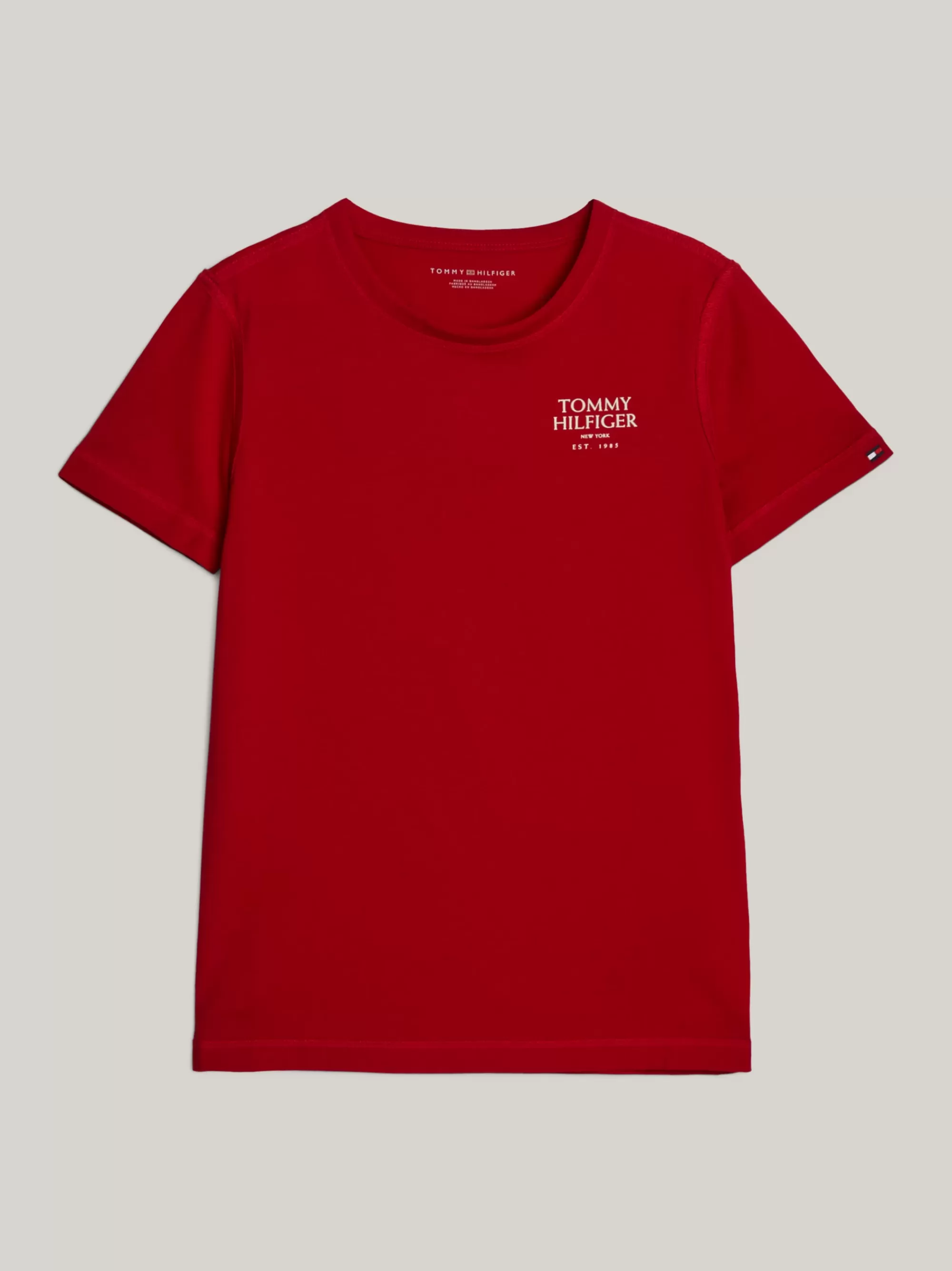 T-Shirts & Polo's*Tommy Hilfiger Adaptive T-shirt Met Logo PRIMARY RED