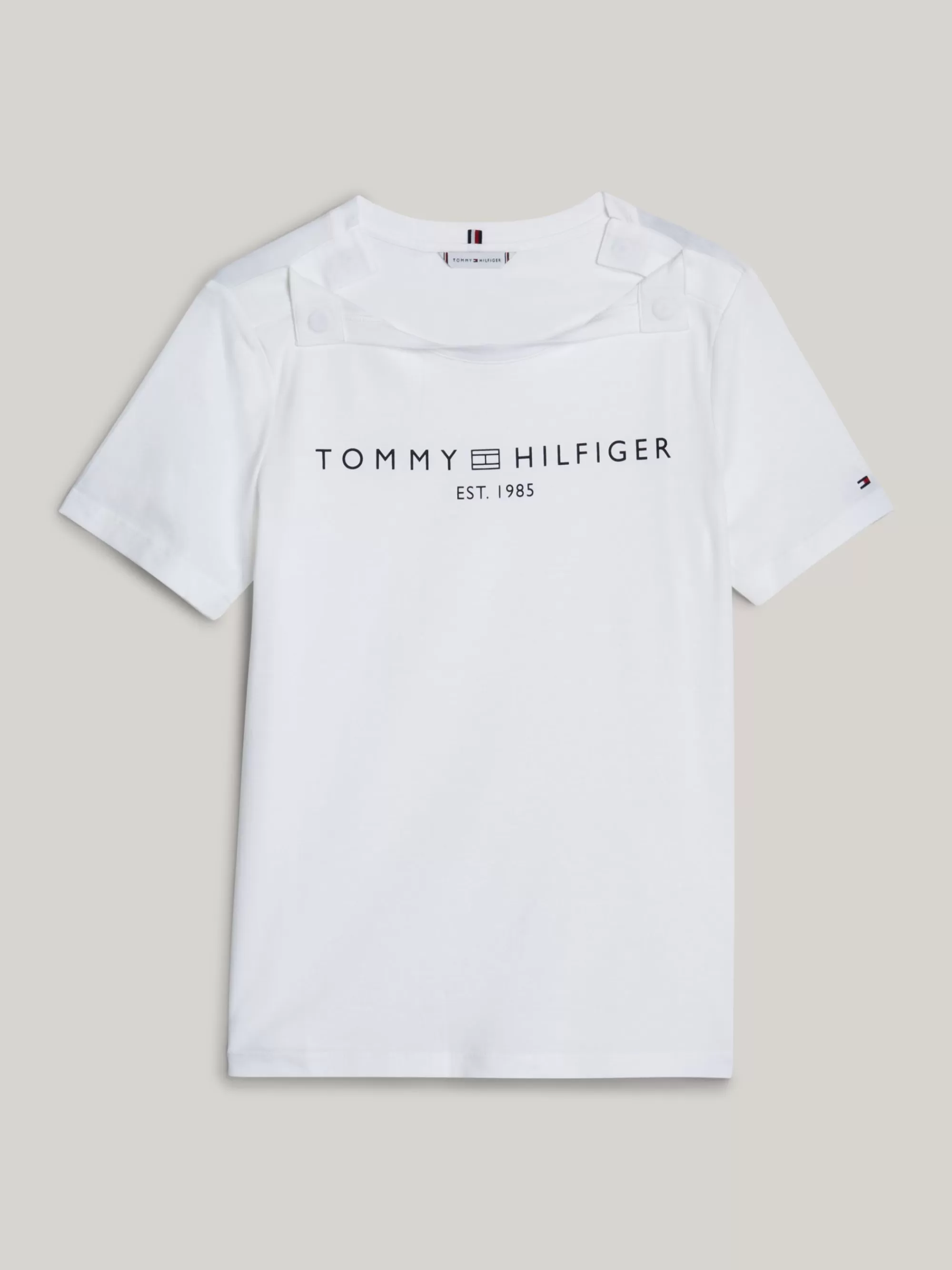 Tommy Adaptive | T-Shirts*Tommy Hilfiger Adaptive T-shirt Met Ronde Hals En Logo TH OPTIC WHITE