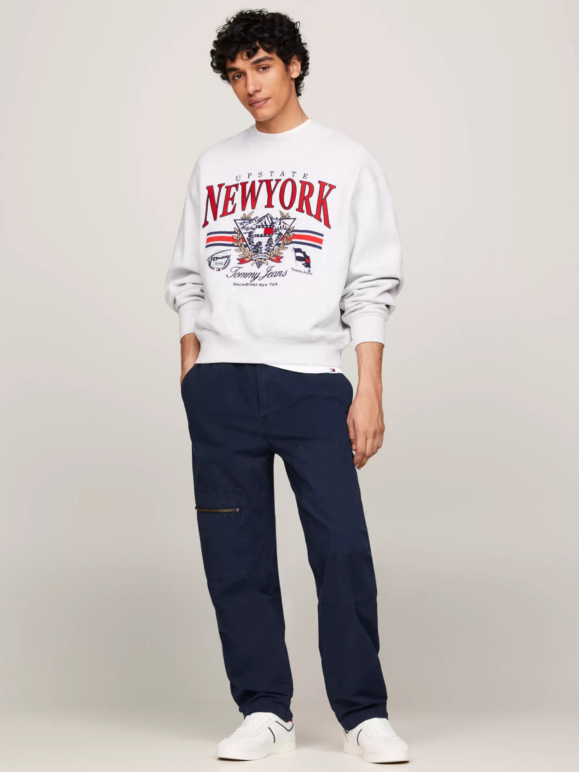 Broeken*Tommy Hilfiger Aiden Straight Baggy Tapered Cargobroek DARK NIGHT NAVY