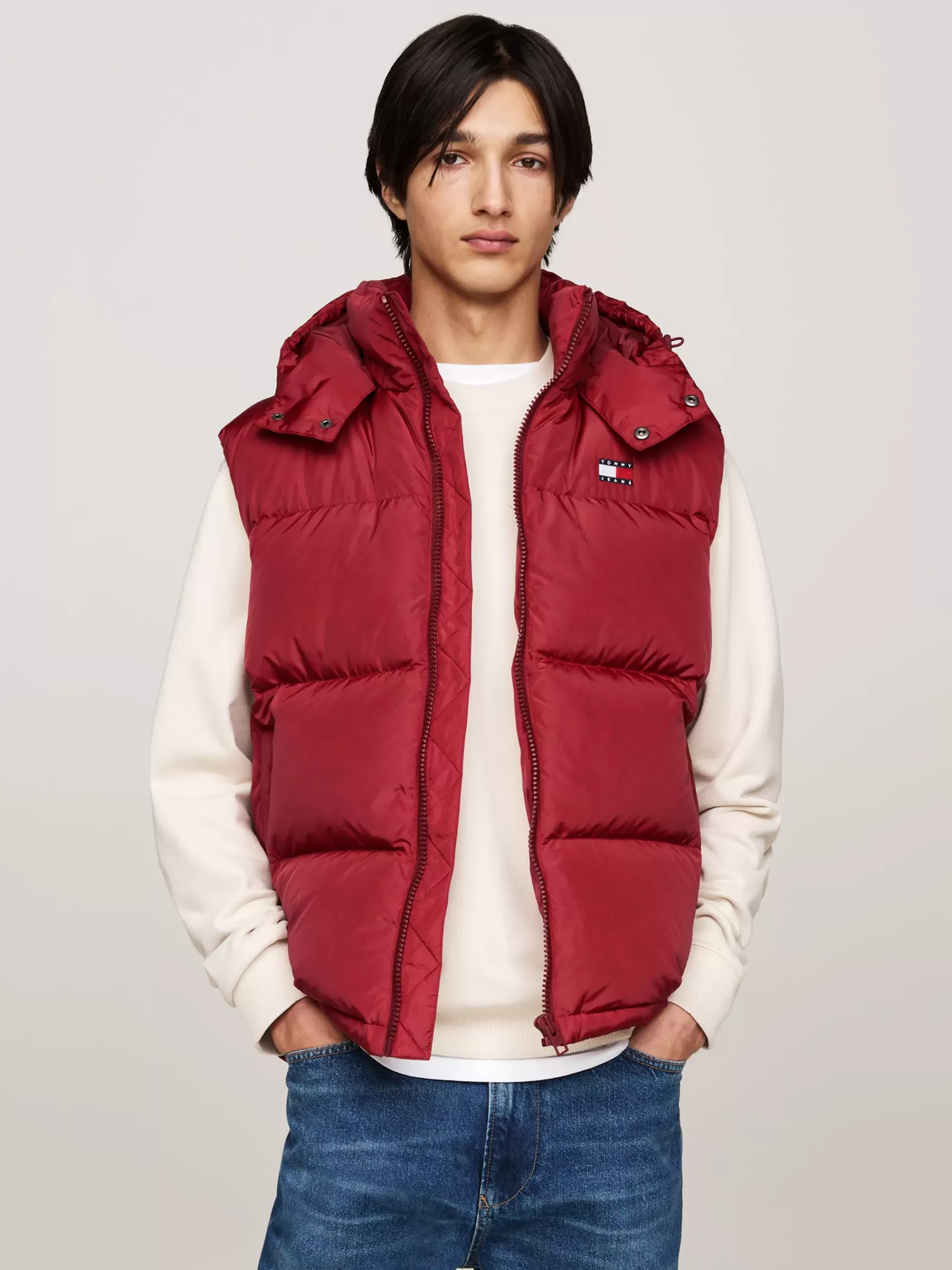 Jassen & Jacks*Tommy Hilfiger Alaska Bodywarmer Met Donsvulling En Rits REGATTA RED
