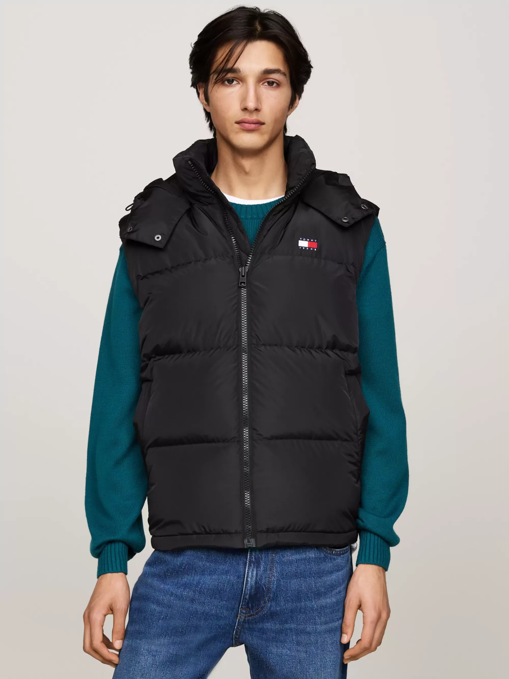Jassen & Jacks*Tommy Hilfiger Alaska Bodywarmer Met Donsvulling En Rits BLACK