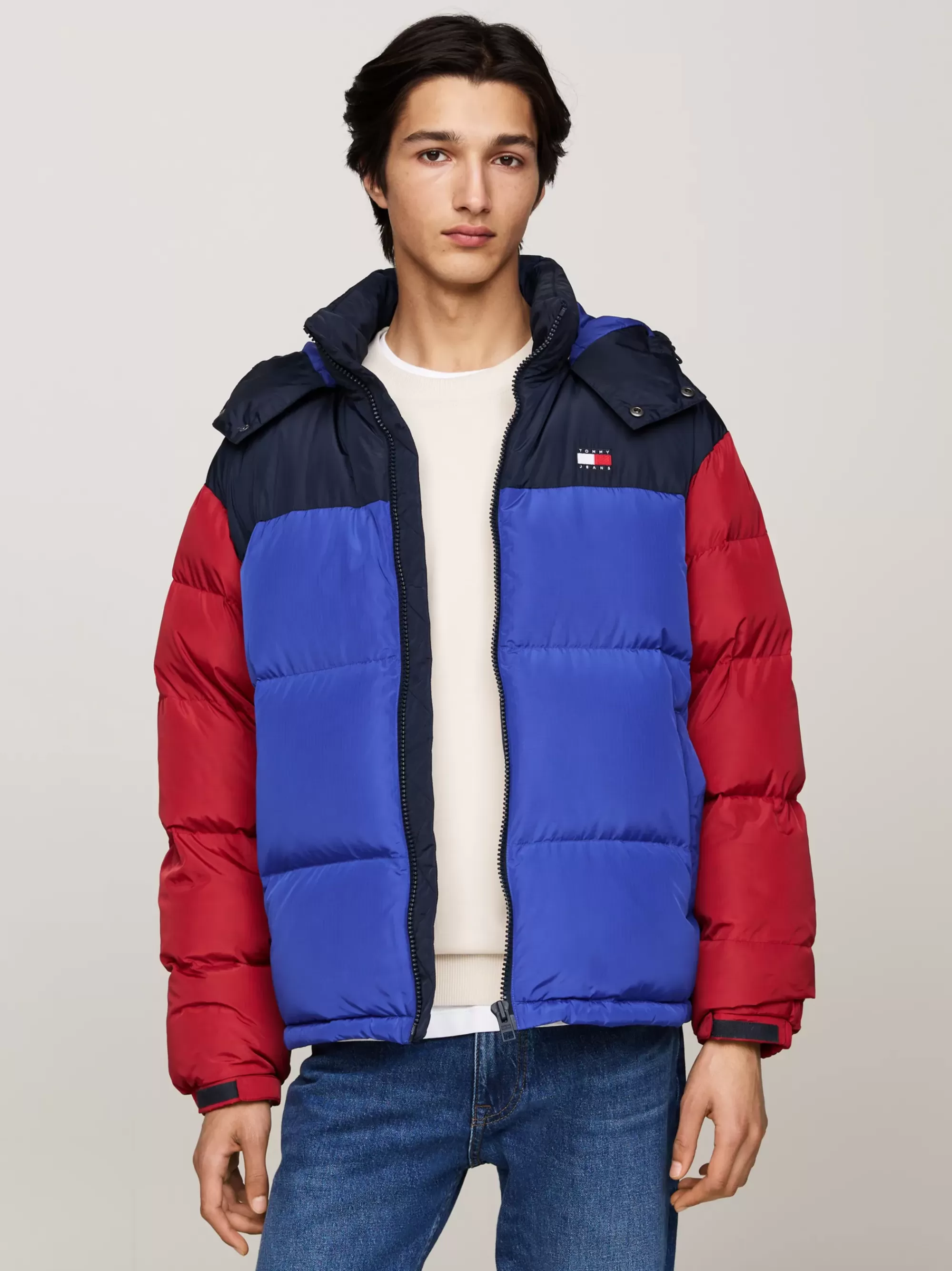Jassen & Jacks*Tommy Hilfiger Alaska Colour-blocked Pufferjack BRIGHT BLUE MULTI