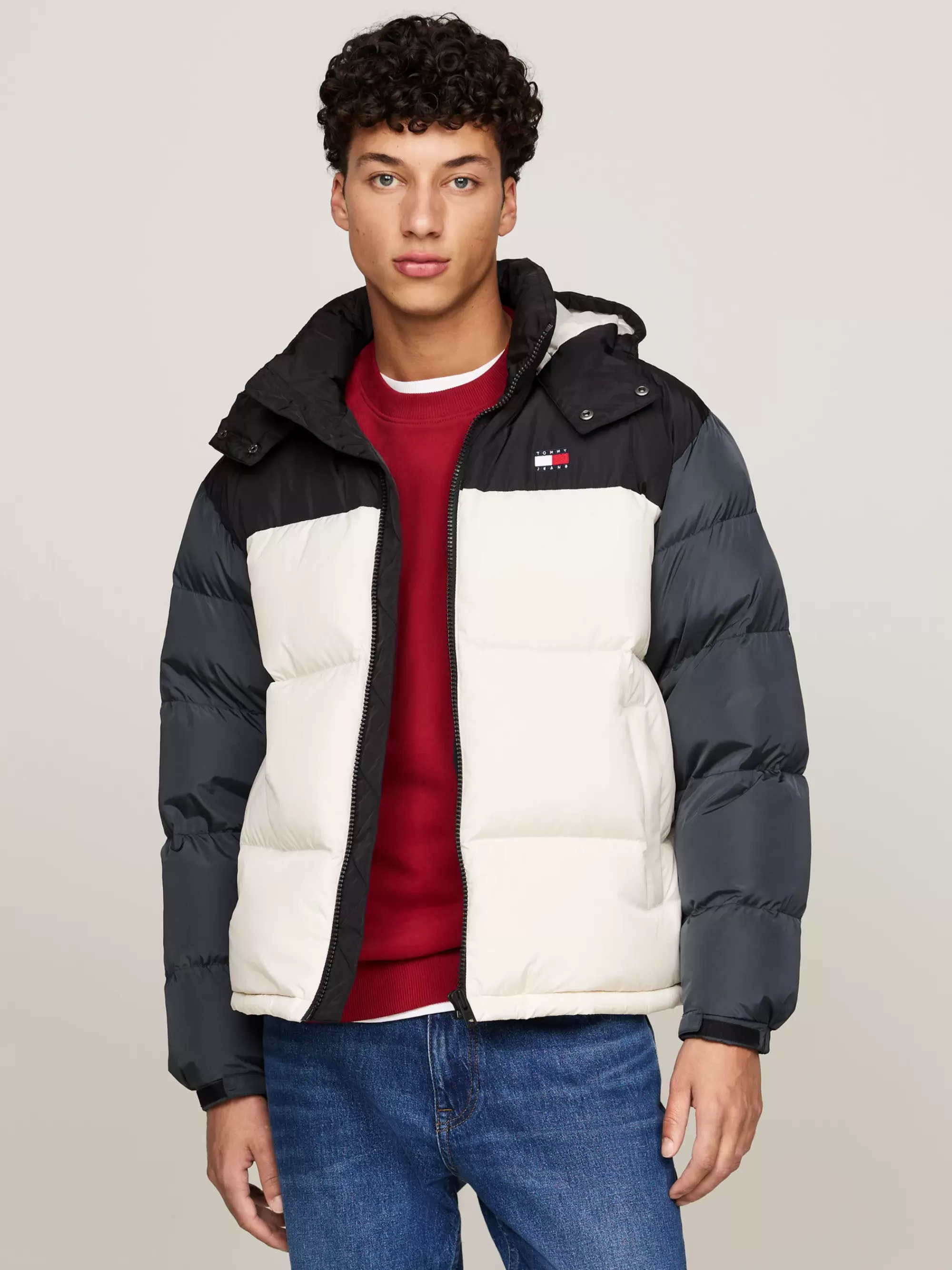 Jassen & Jacks*Tommy Hilfiger Alaska Colour-blocked Pufferjack NEWSPRINT / MULTI