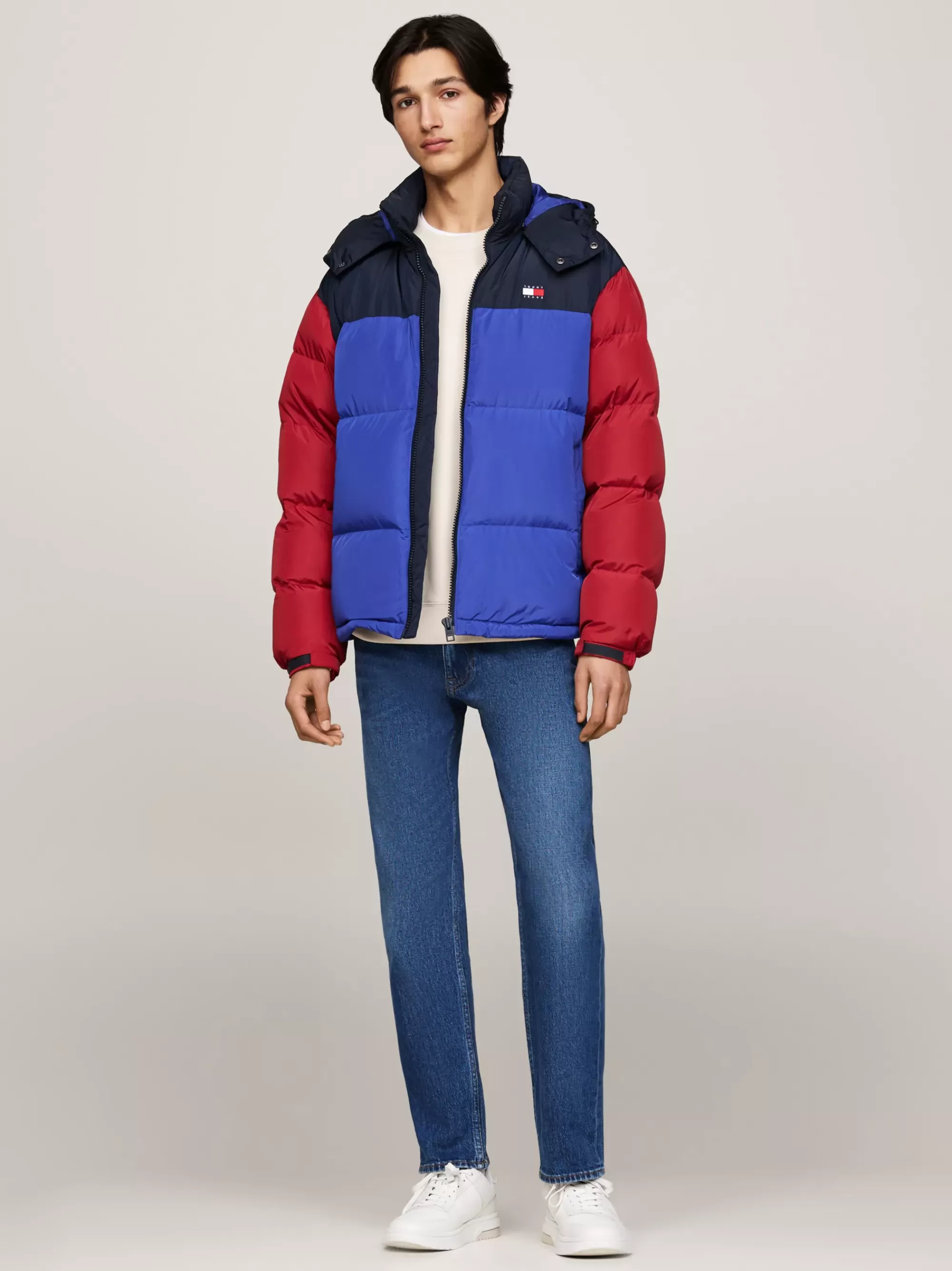 Jassen & Jacks*Tommy Hilfiger Alaska Colour-blocked Pufferjack BRIGHT BLUE MULTI