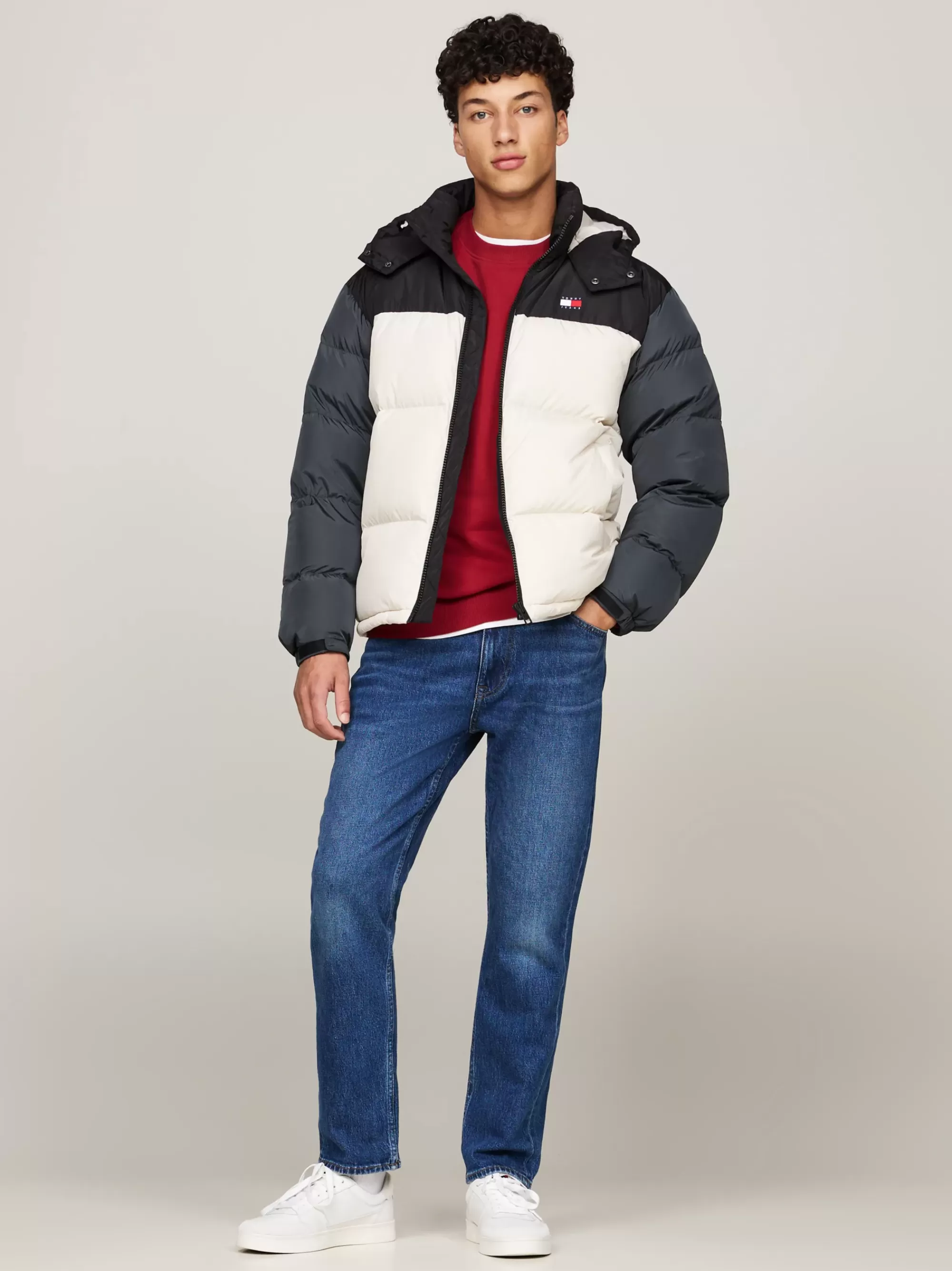 Jassen & Jacks*Tommy Hilfiger Alaska Colour-blocked Pufferjack NEWSPRINT / MULTI
