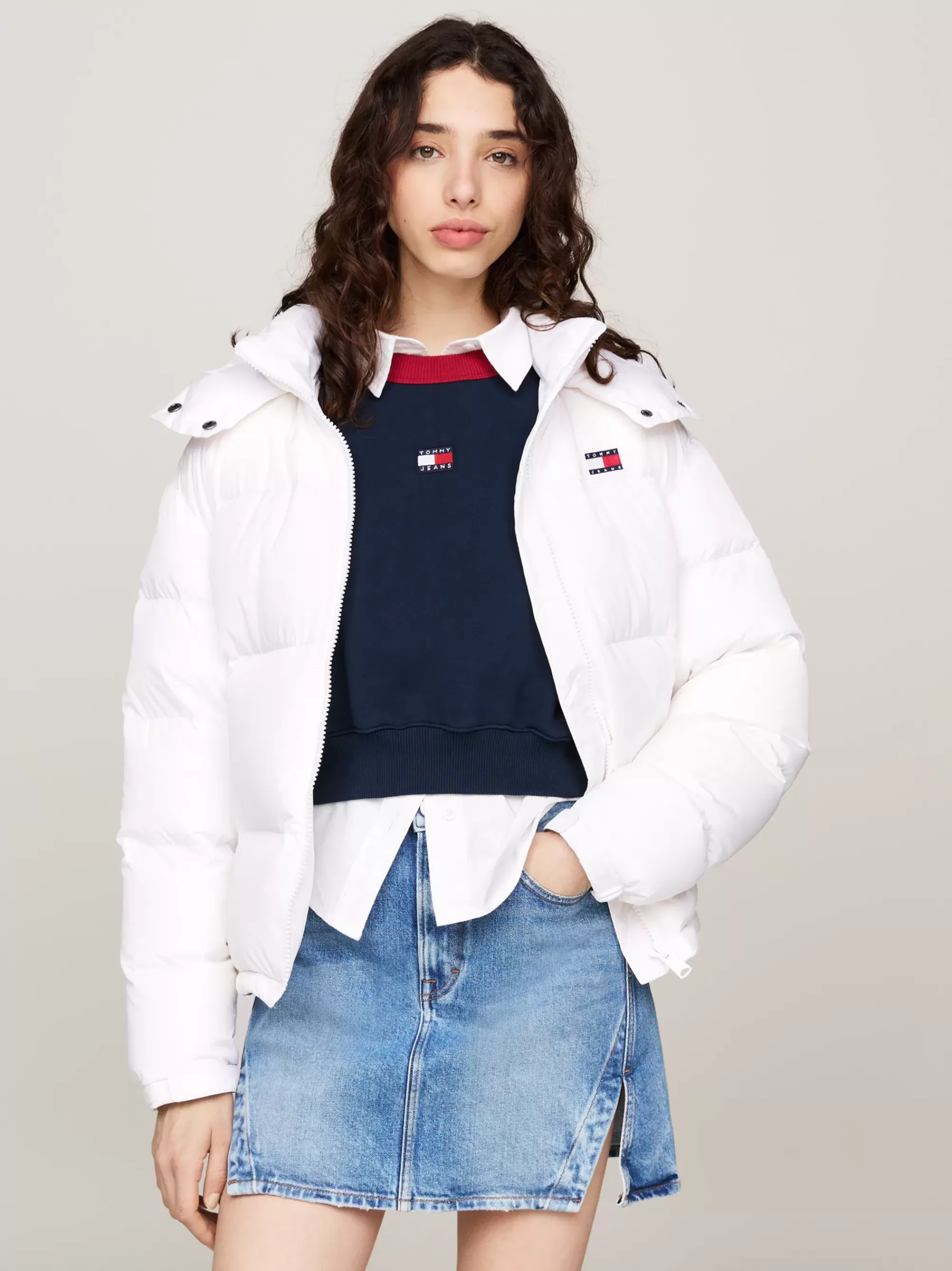 Jassen & Jacks*Tommy Hilfiger Alaska Waterafstotend Pufferjack Met Dons WHITE
