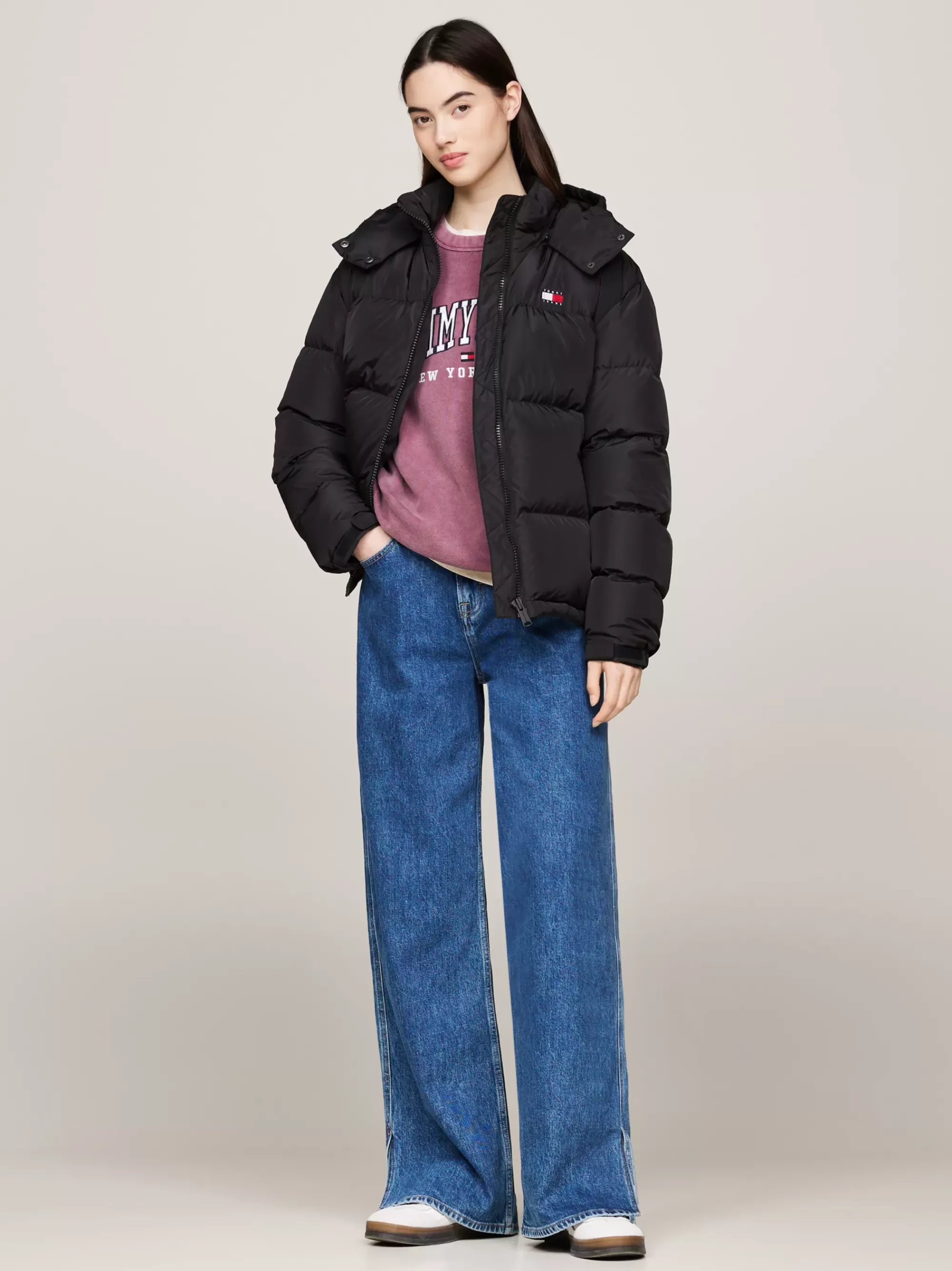 Jassen & Jacks*Tommy Hilfiger Alaska Waterafstotend Pufferjack Met Dons BLACK