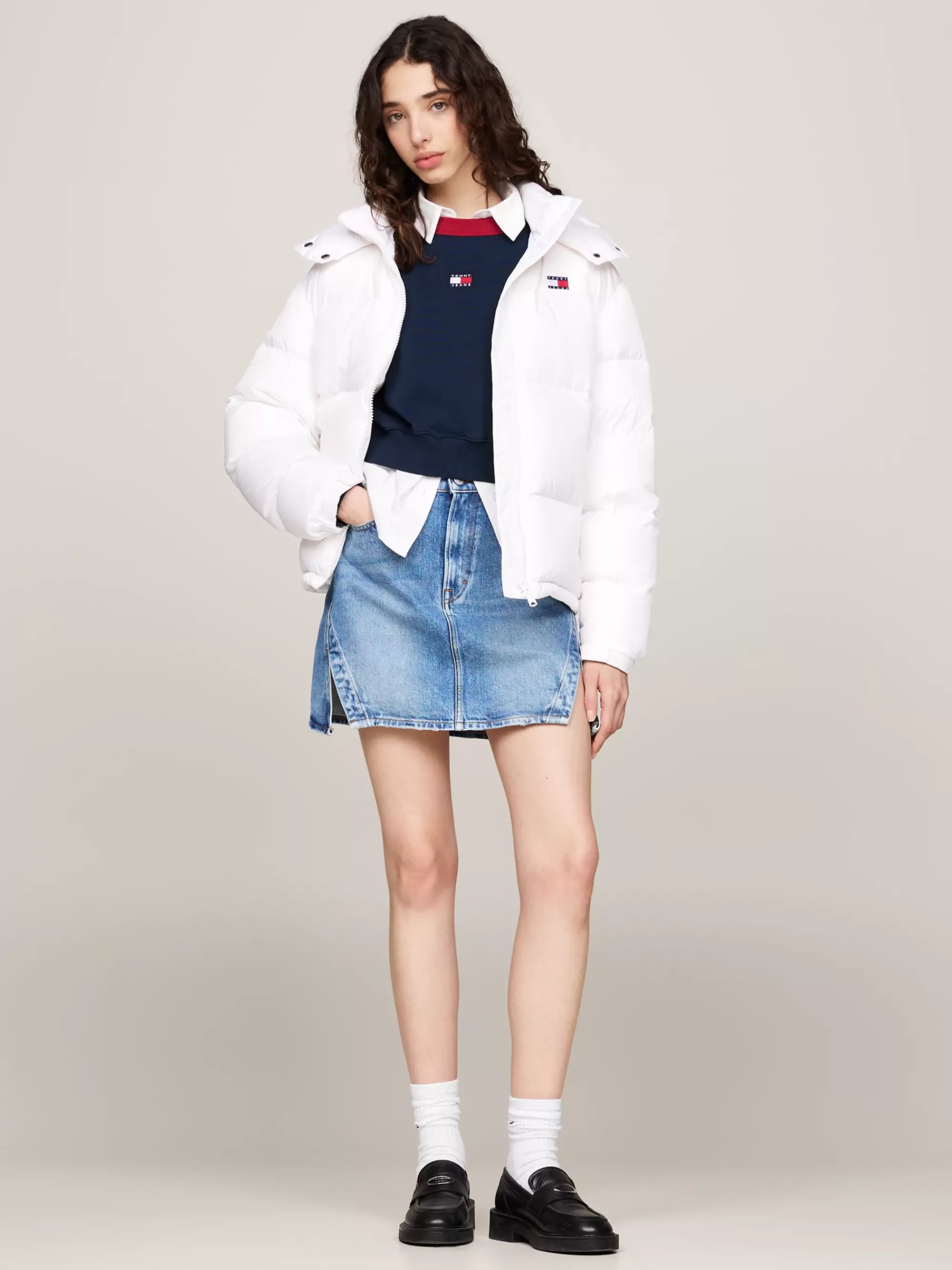 Jassen & Jacks*Tommy Hilfiger Alaska Waterafstotend Pufferjack Met Dons WHITE