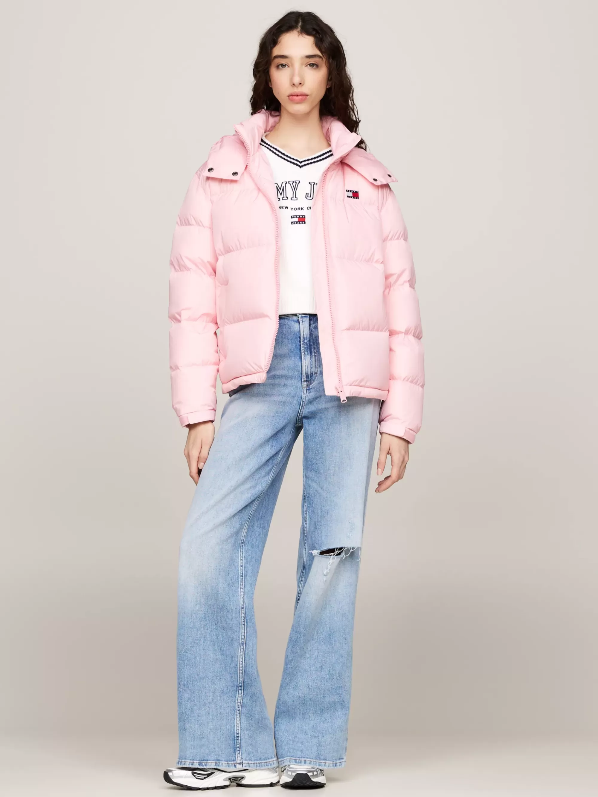 Jassen & Jacks*Tommy Hilfiger Alaska Waterafstotend Pufferjack Met Dons BALLET PINK