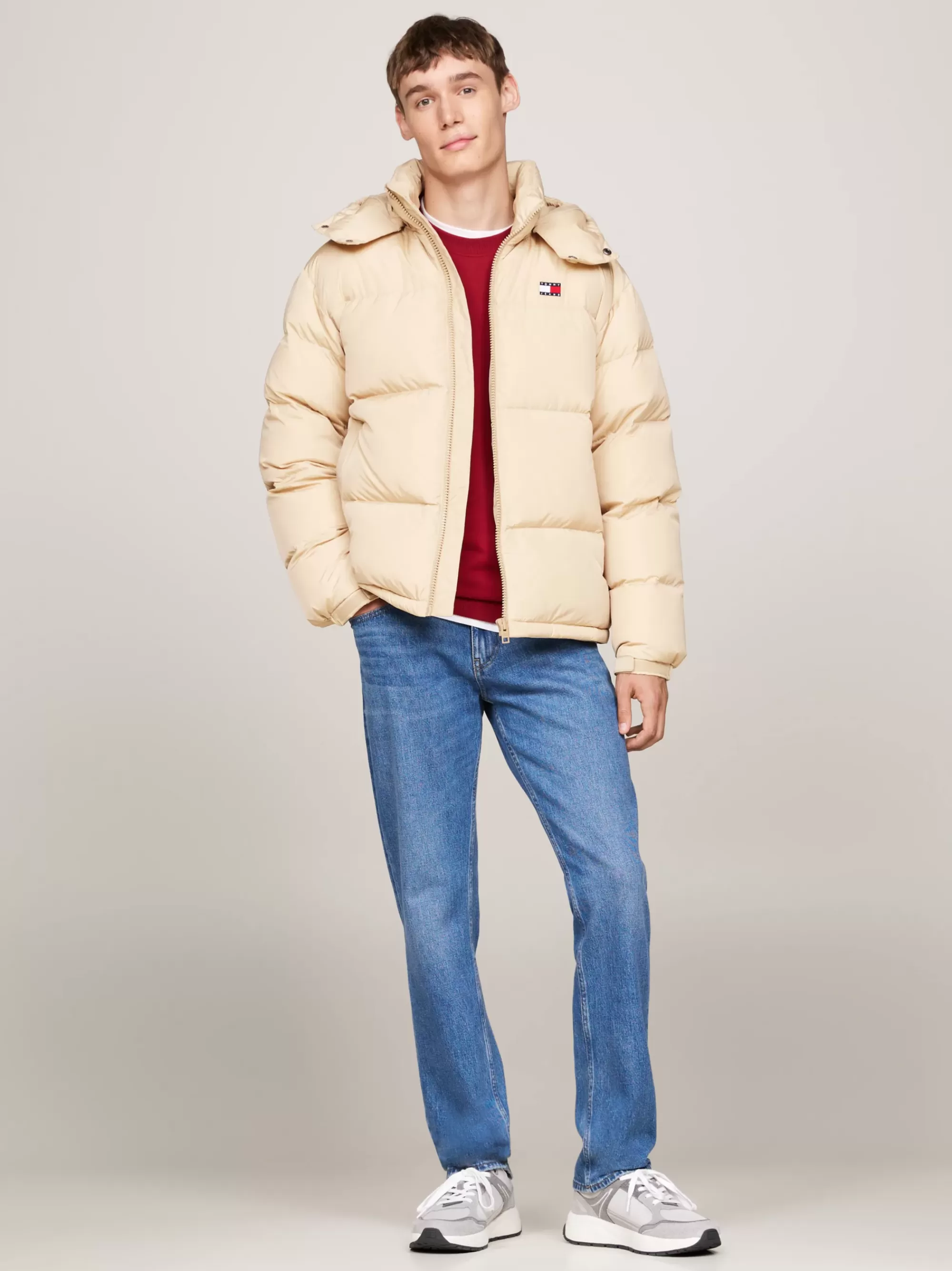 Jassen & Jacks*Tommy Hilfiger Alaska Waterafstotend Pufferjack Met Dons GENTLE GOLD