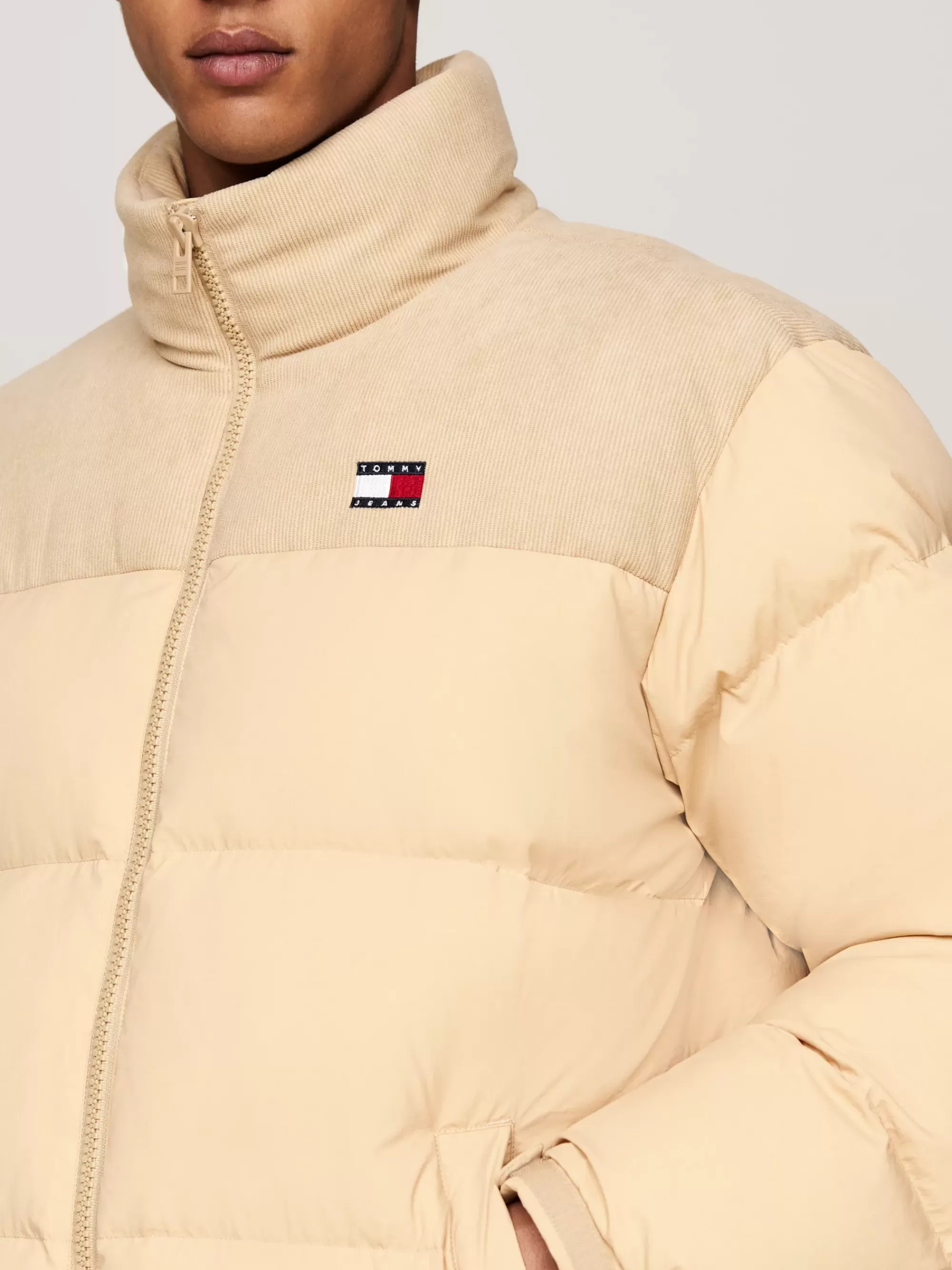 Jassen & Jacks*Tommy Hilfiger Alaska-parka Met Dons En Corduroy GENTLE GOLD