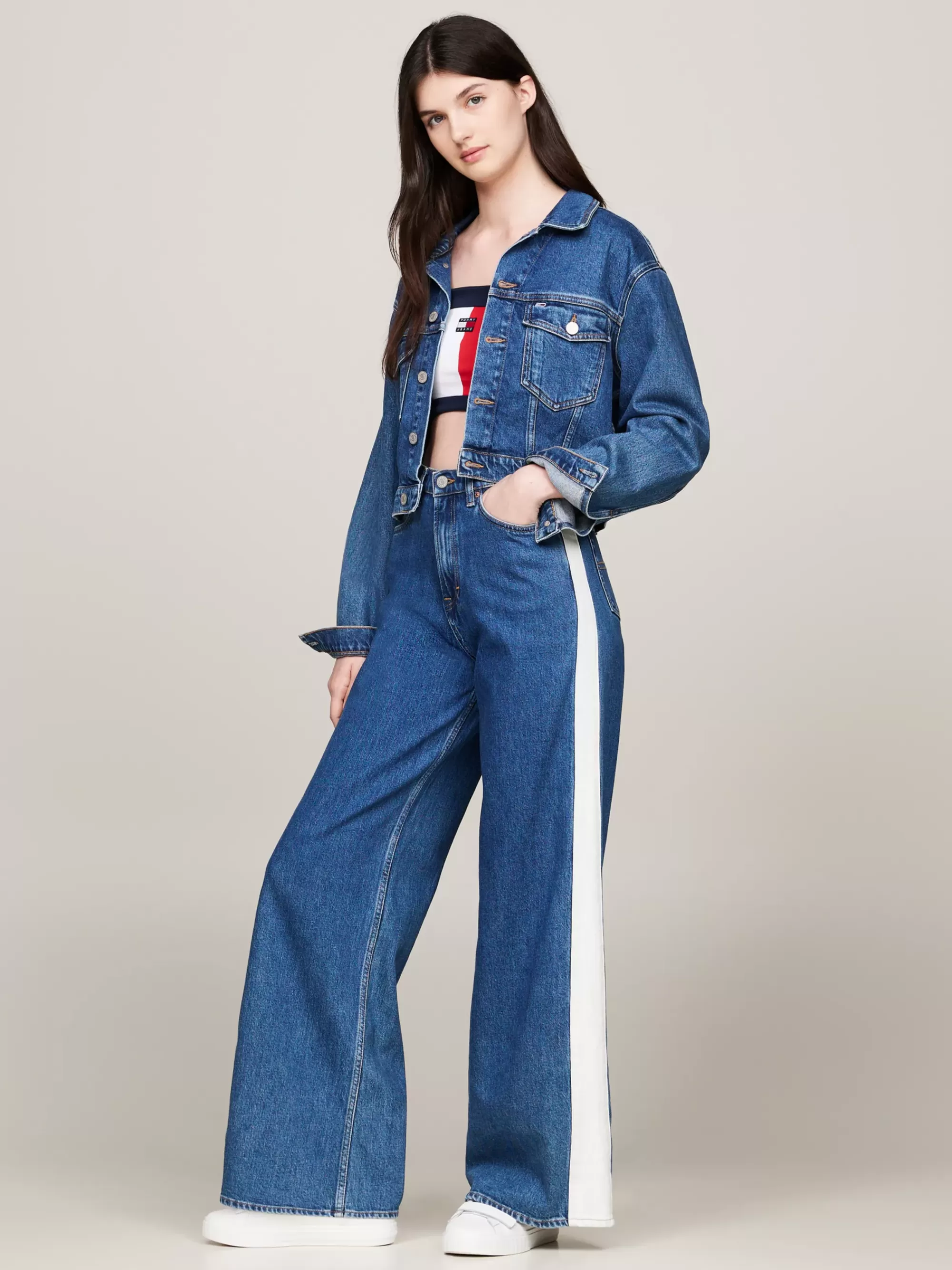 Jeans*Tommy Hilfiger Archive Claire High Rise Jeans Met Wijde Fit DENIM MEDIUM