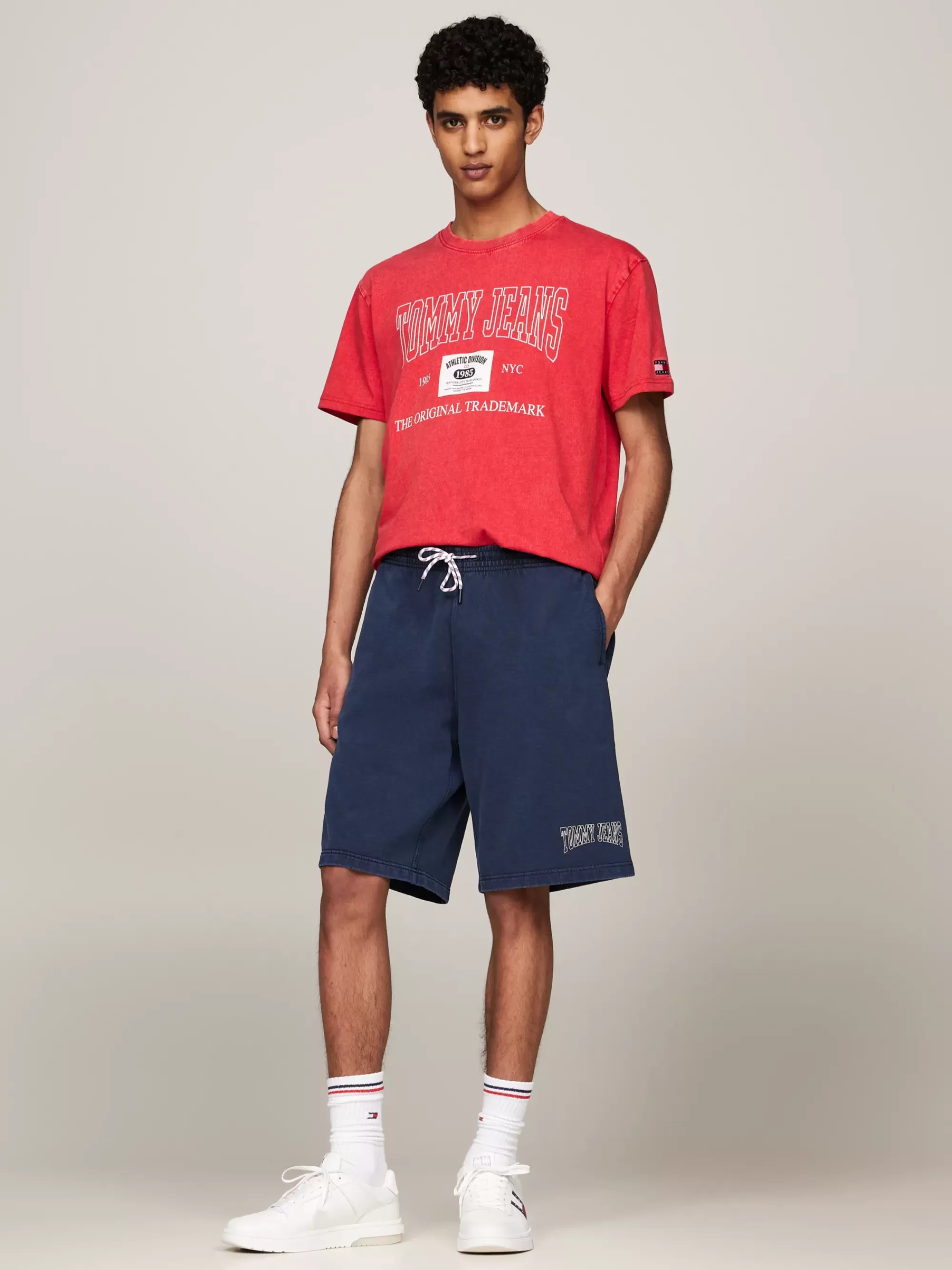 Korte Broeken*Tommy Hilfiger Archive Joggingshort In Basketbalstijl DARK NIGHT NAVY