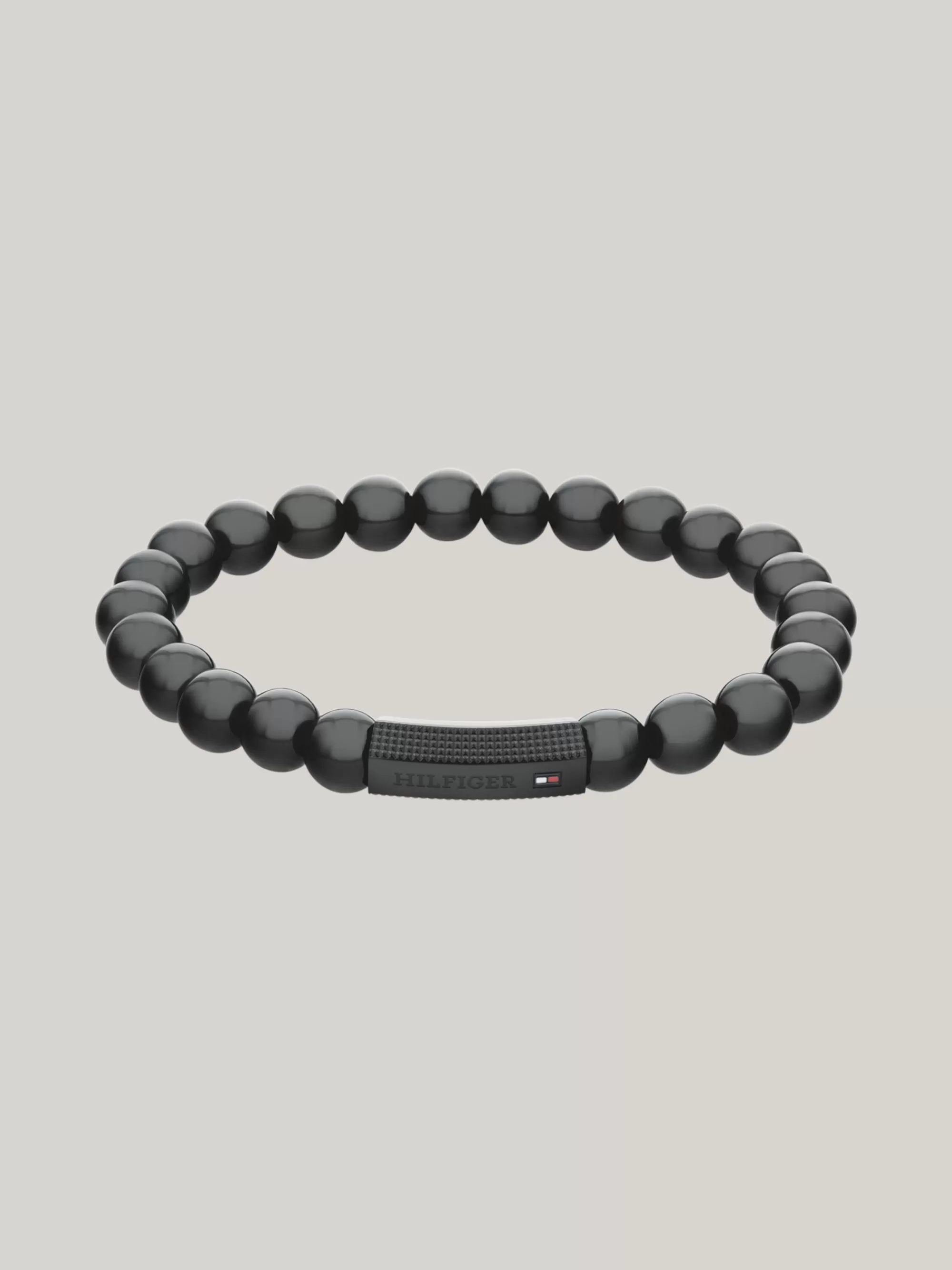 Sieraden & Manchetknopen*Tommy Hilfiger Armband Met Kralen Van Onyx BLACK