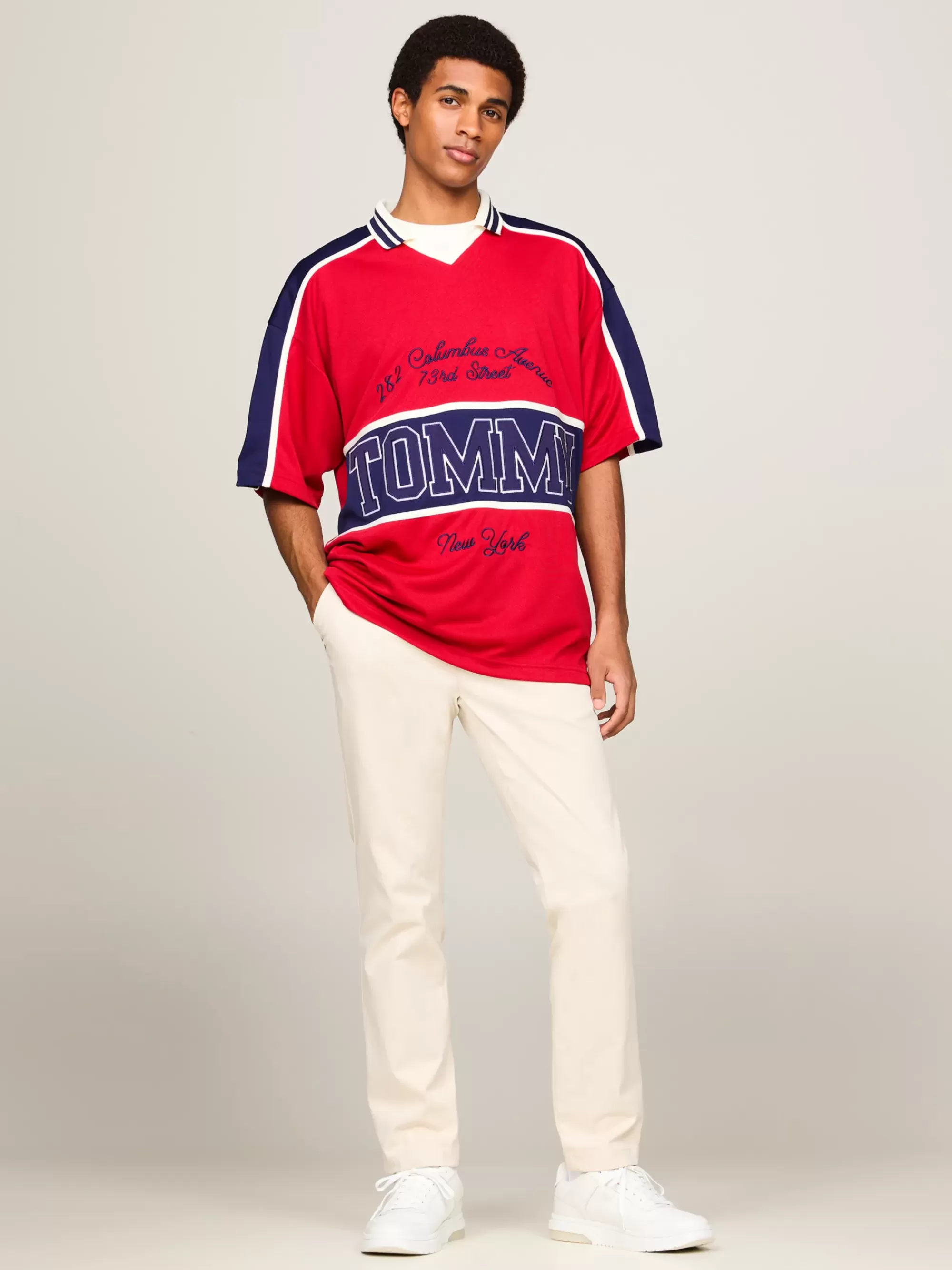 Broeken*Tommy Hilfiger Austin Lichtgewicht Slim-fit Chino NEWSPRINT