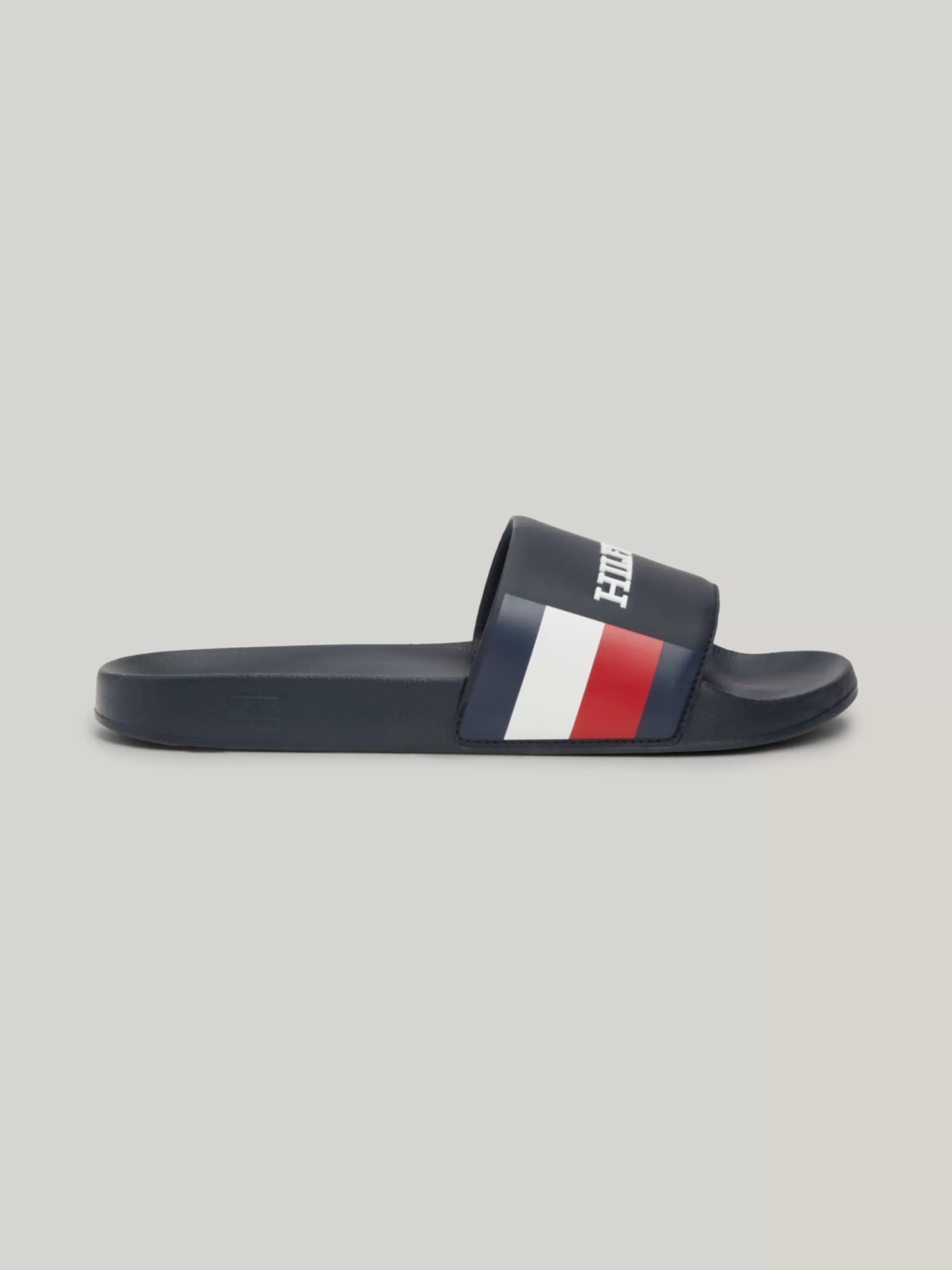 Sandalen & Flip Flops*Tommy Hilfiger Badslipper Met Logo Op Het Bandje DESERT SKY