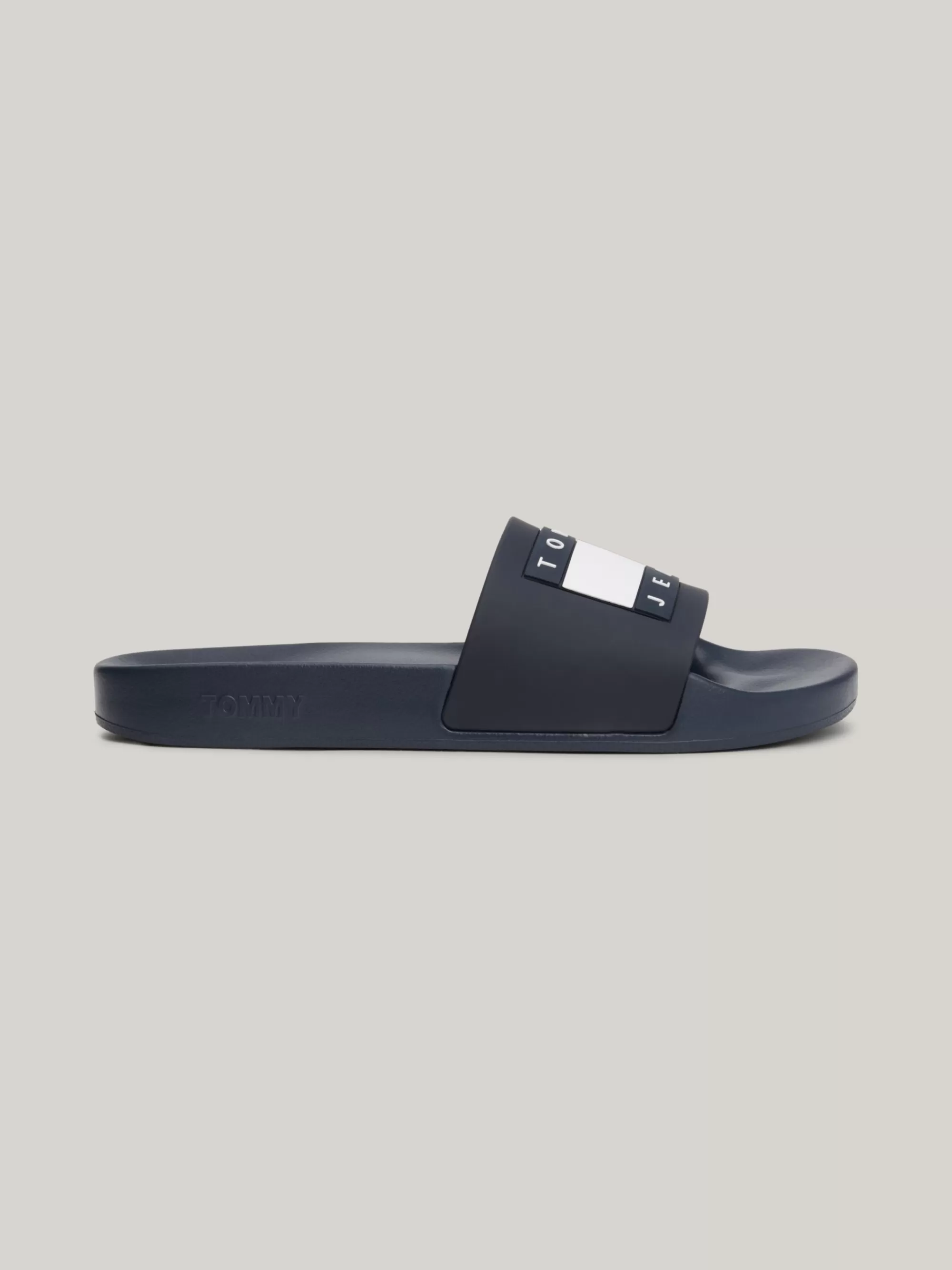 Sandalen & Flip Flops*Tommy Hilfiger Badslipper Met Reliëflogo DARK NIGHT NAVY
